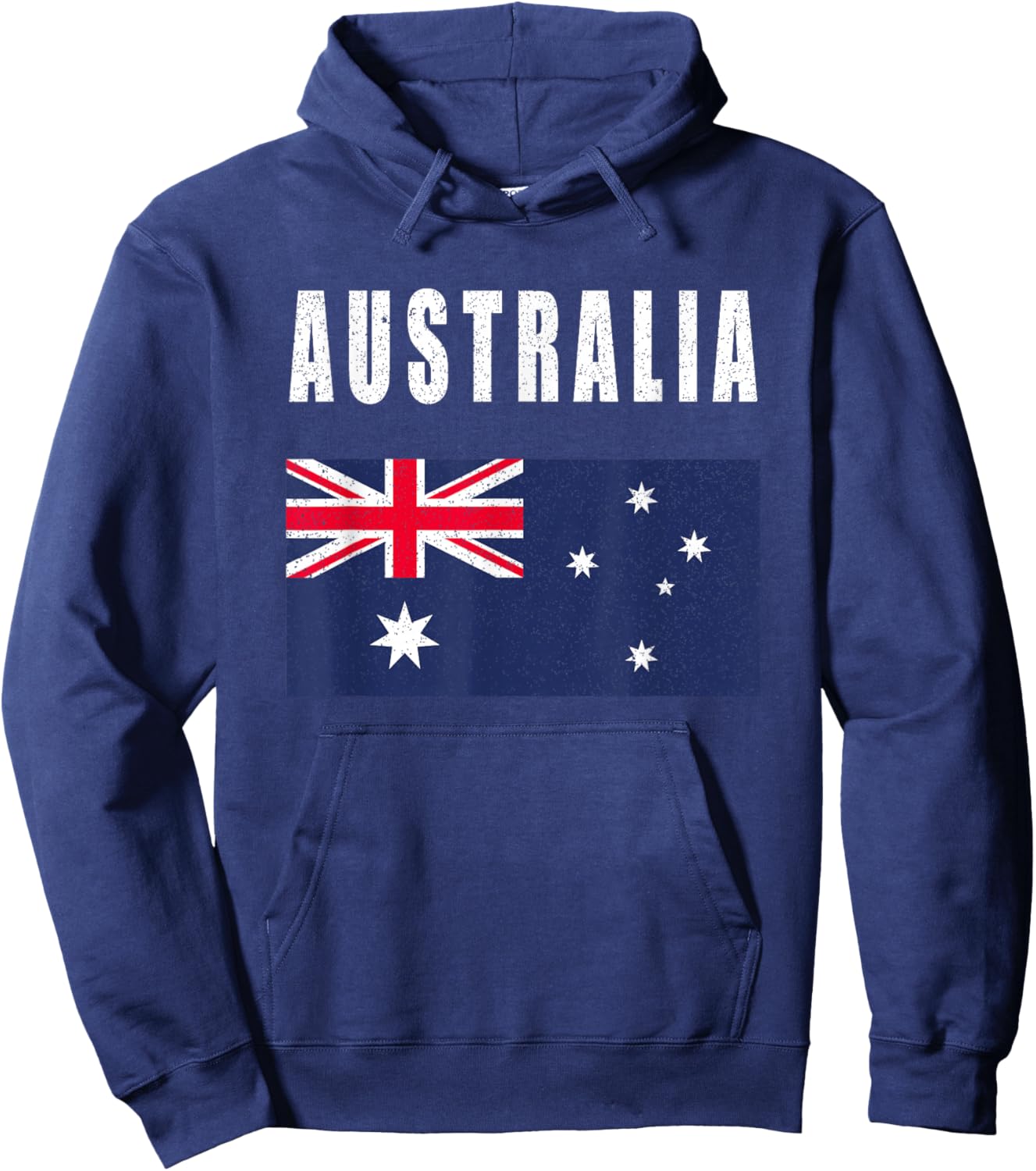 Australian Flag Patriotic Aussie Pride Happy Australia Day Hoodie - Hoodie | Navy