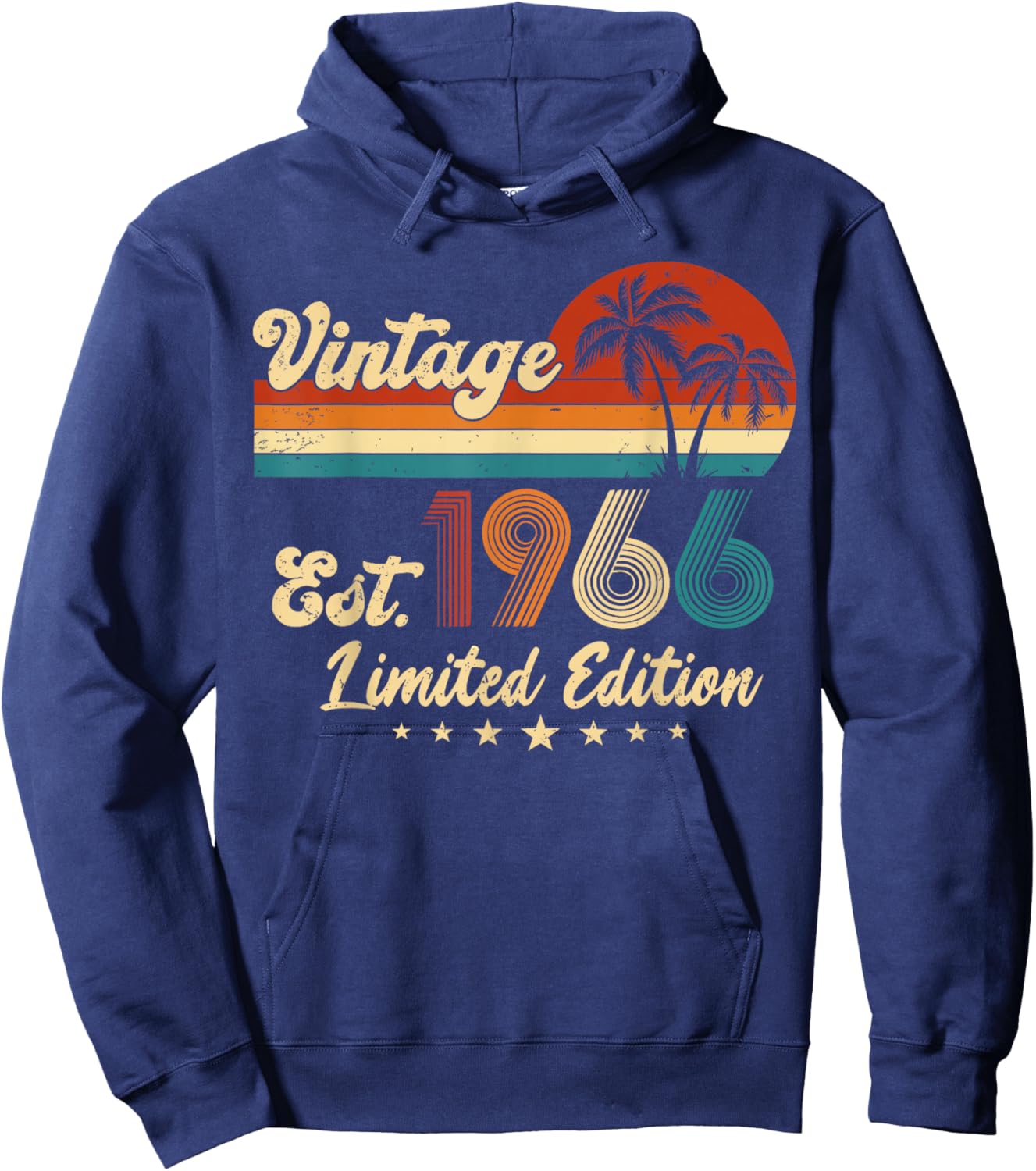 Vintage 1966 Limited Edition 50-Year-Old 60th Birthday 2026 Hoodie - Hoodie | Navy
