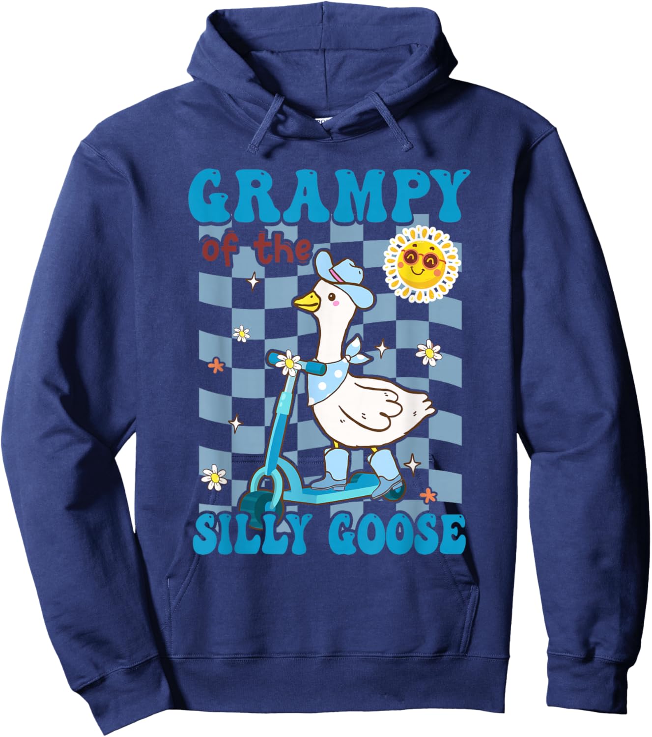 Grampy of The Silly Goose First Birthday Family Matching Hoodie - Hoodie | Navy