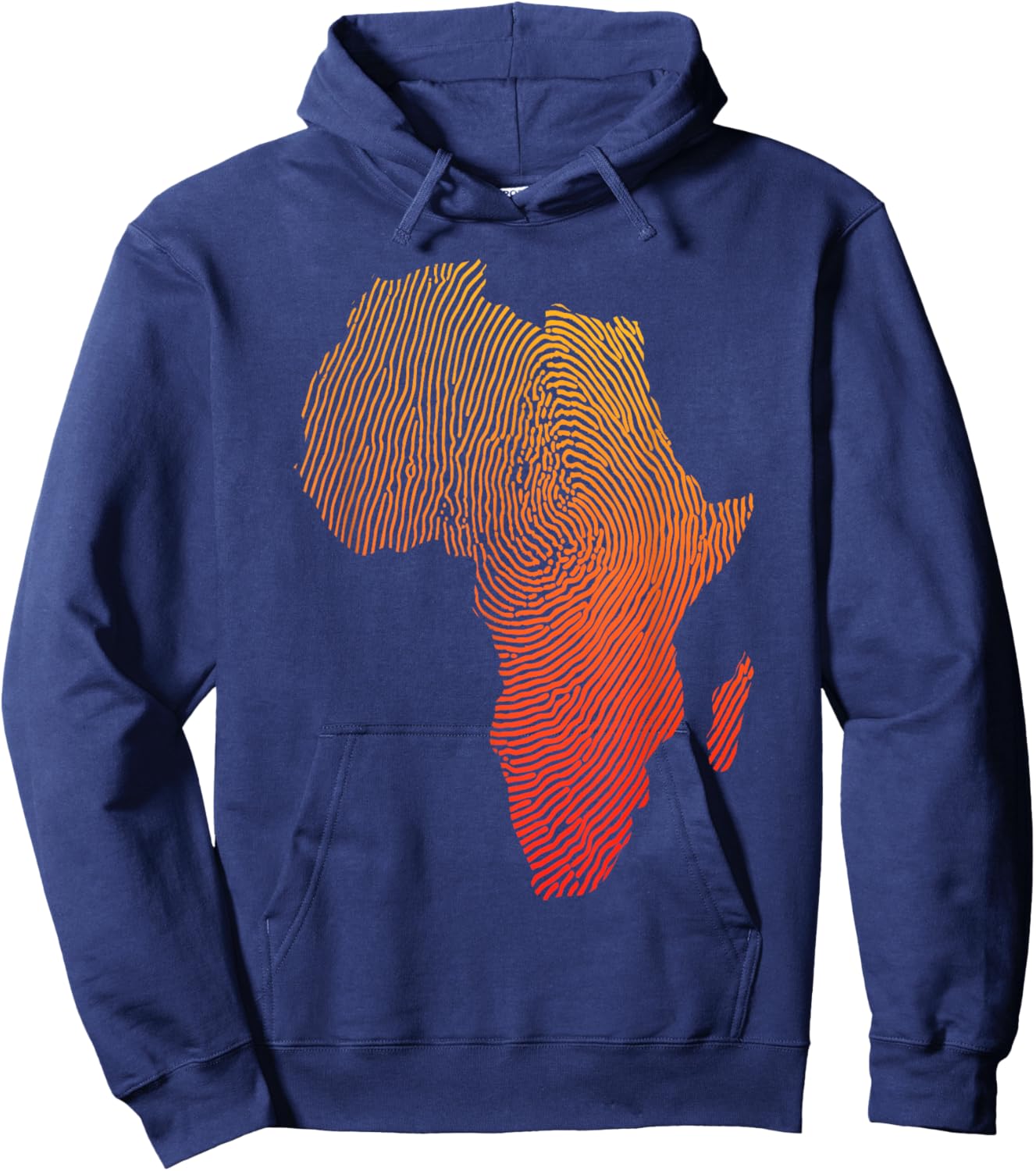 Cool Africa Map Art Women Afrocentric African Print Hoodie - Hoodie | Navy