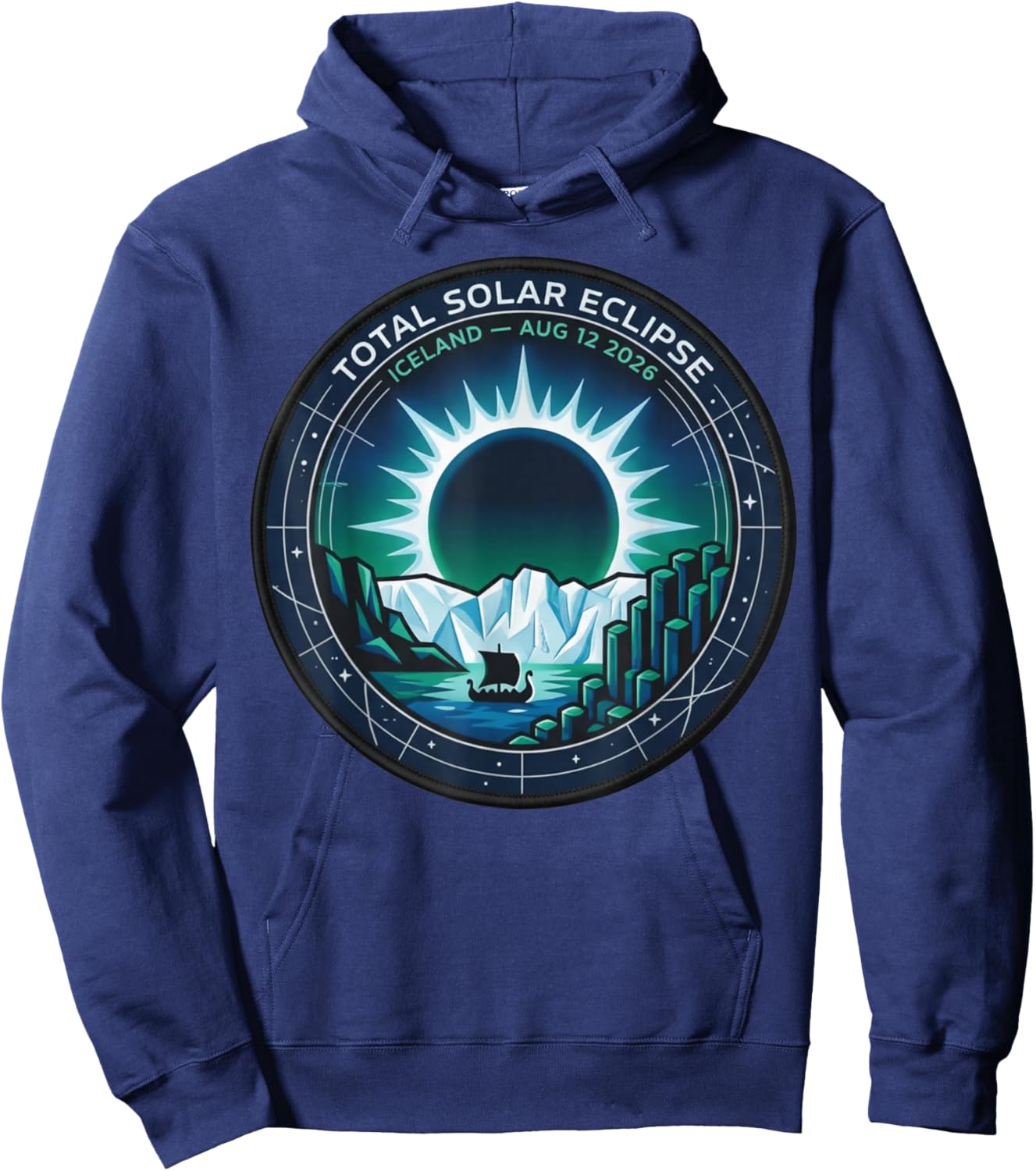 Total Solar Eclipse 2026 Iceland - Totality Chaser Science Hoodie - Hoodie | Navy