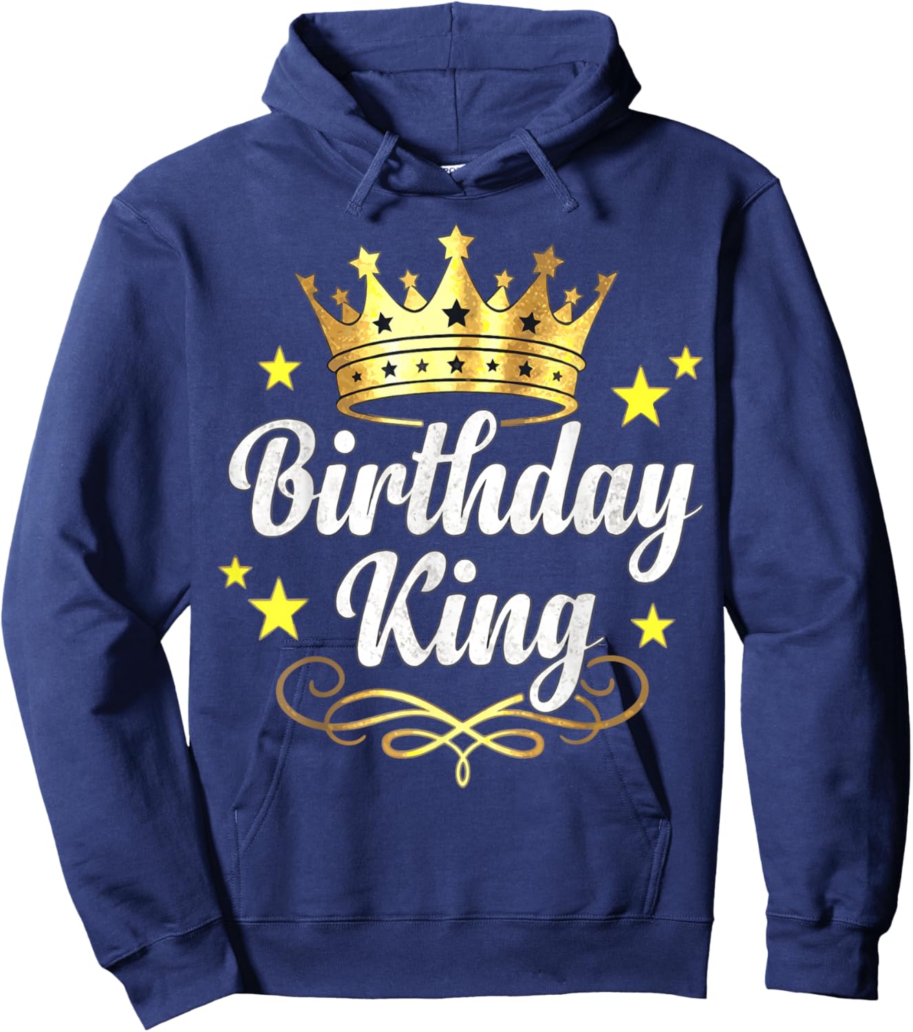 Birthday King Crown Hoodie - Hoodie | Navy