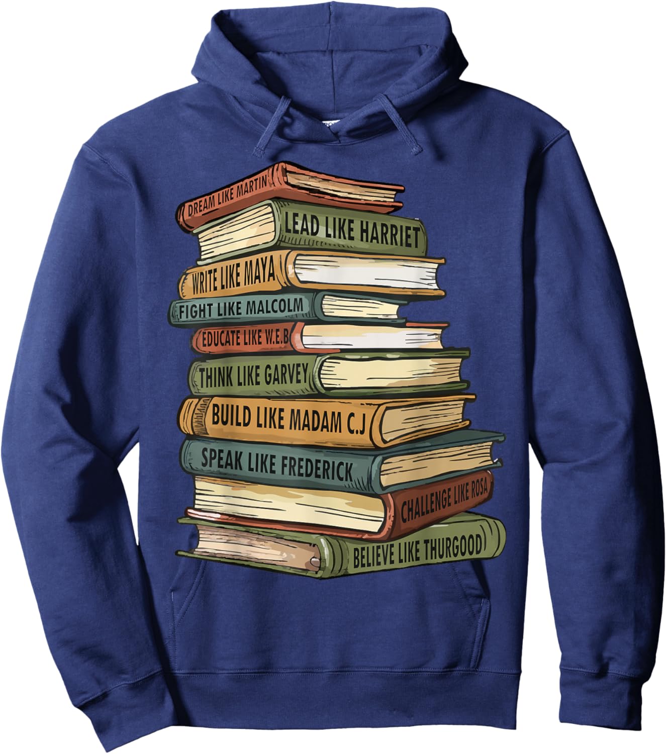Black History Month Black Leaders African American Pride Hoodie - Hoodie | Navy