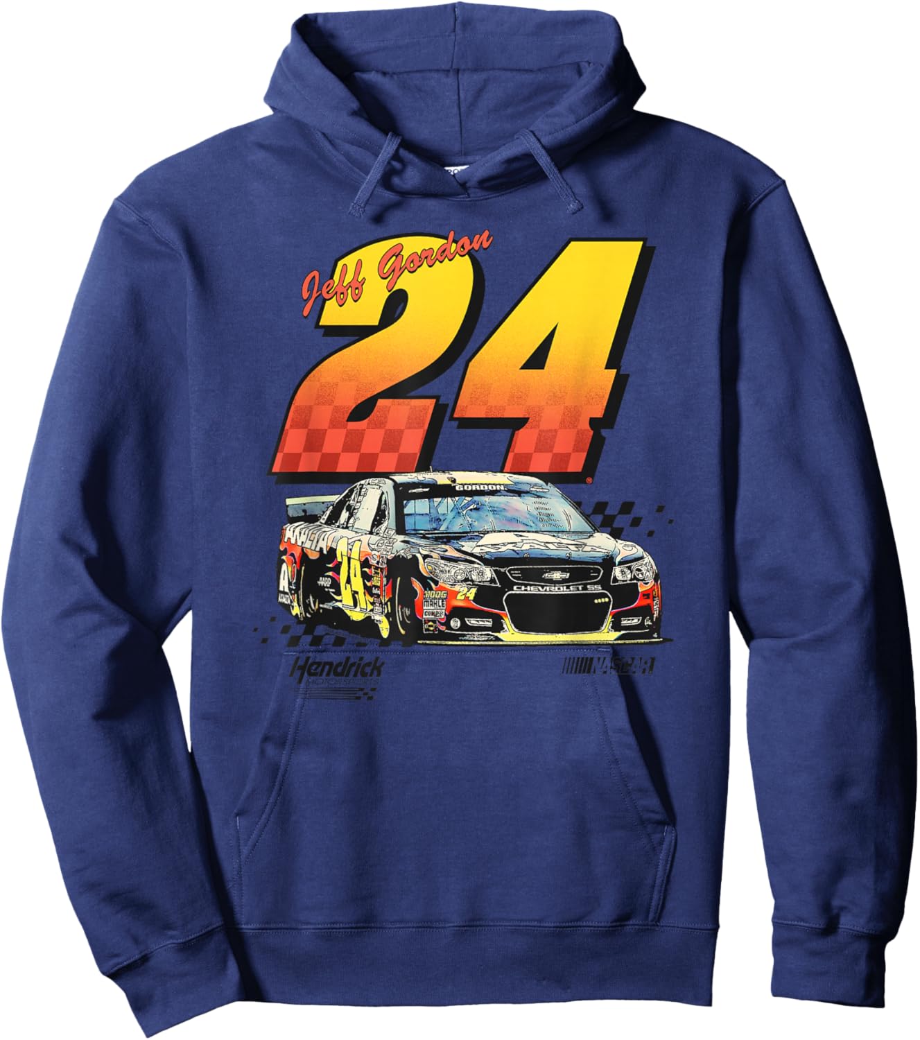 Hendrick Motorsports Jeff Gordon #24 Racing Car Poster Hoodie - Hoodie | Navy