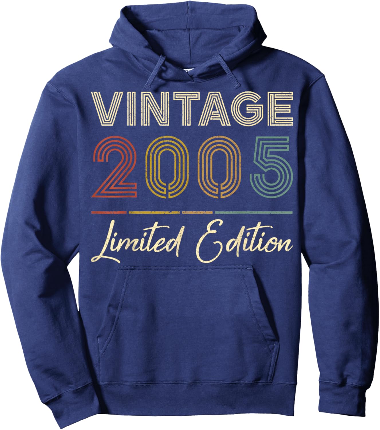 Vintage 2005 Limited Edition 21-Year-Old Gifts 21st Birthday Hoodie - Hoodie | Navy