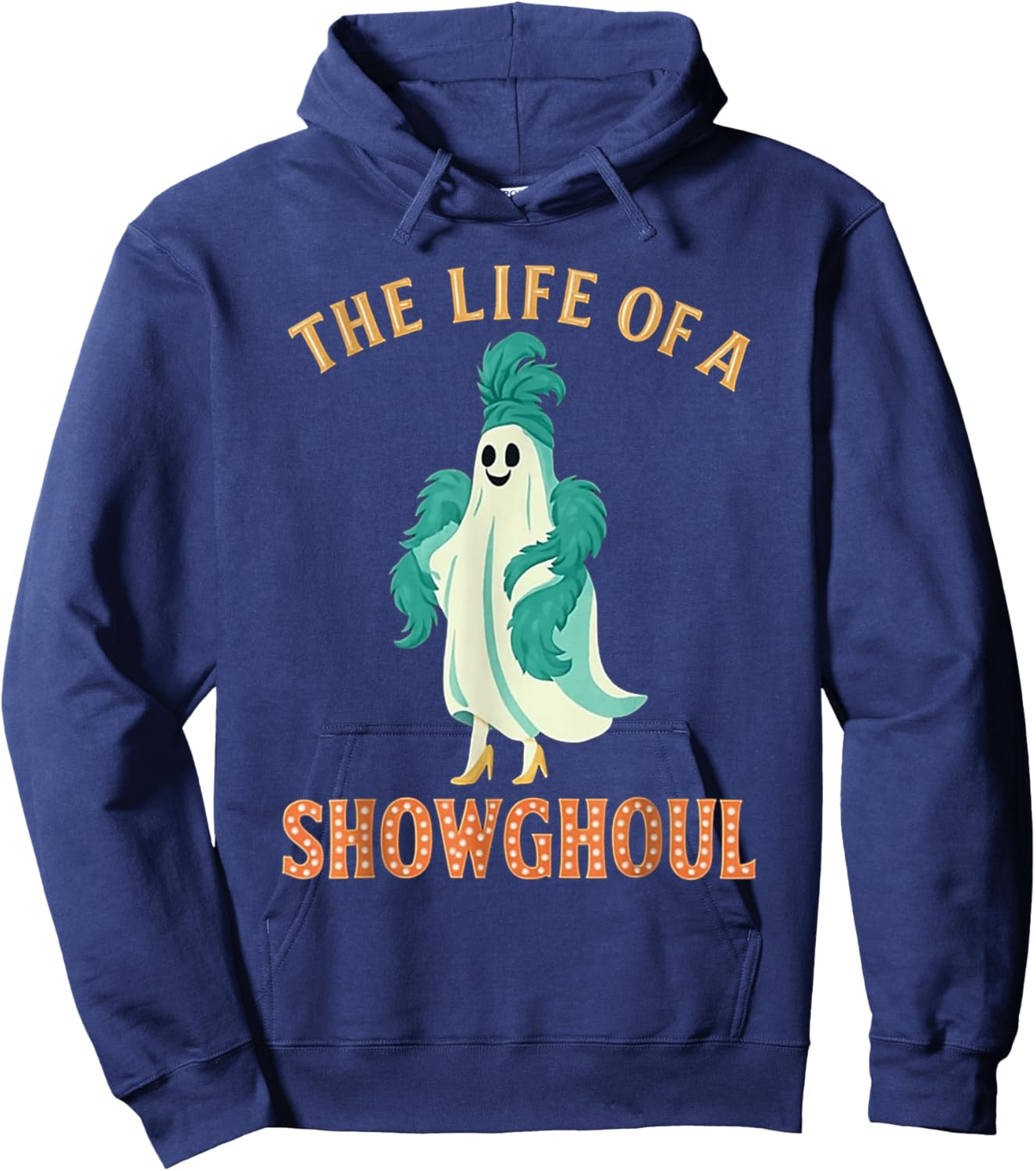 The Life of A Showghoul Halloween Costume Show Ghost Girl Hoodie - Hoodie | Navy