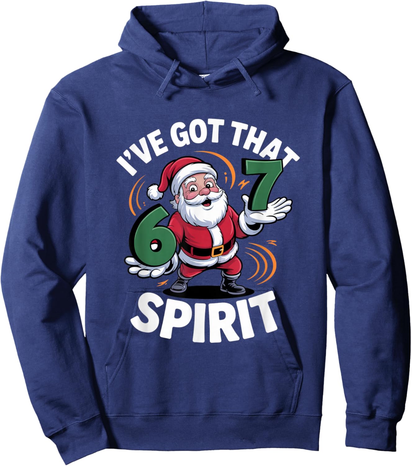Christmas 67 Funny Xmas Six Seven Ugly Sweater 6-7 Hoodie - Hoodie | Navy