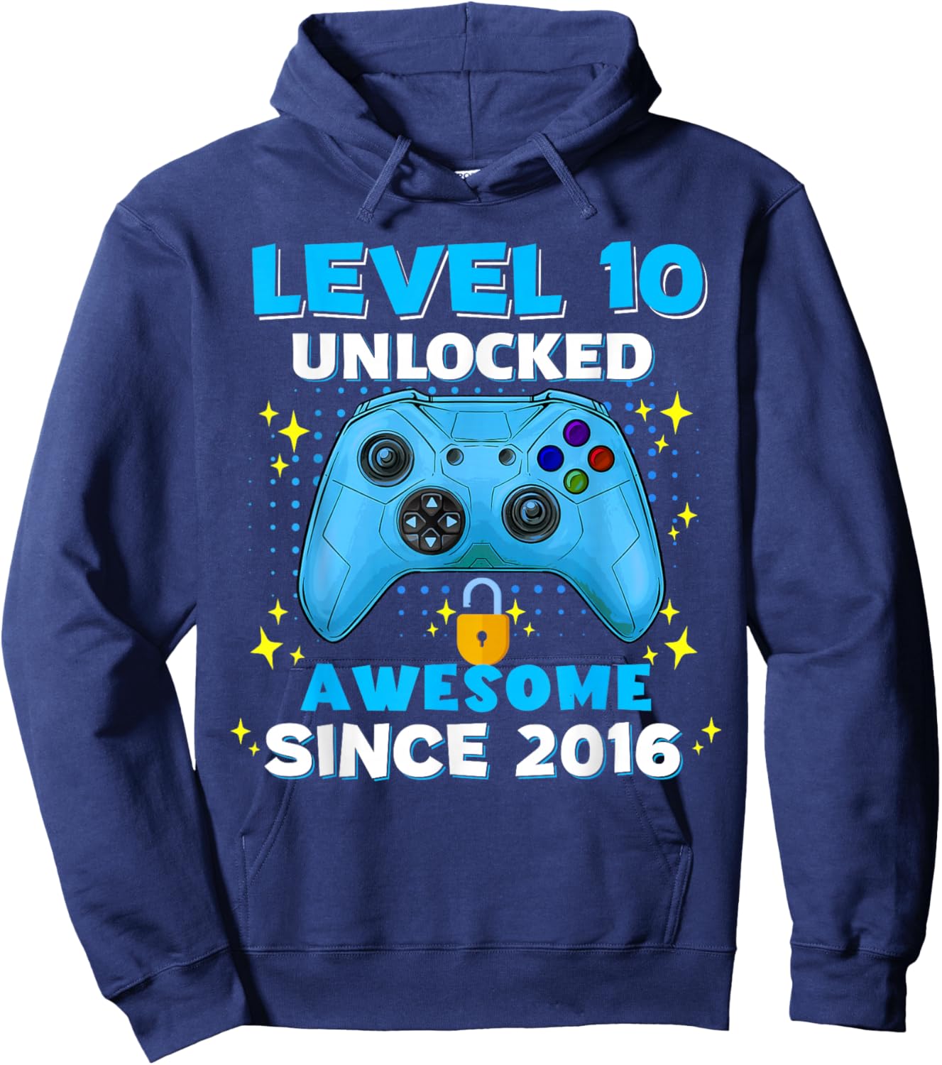 10th Birthday for Boys 10 Years Birthday Kids Gifts Hoodie - Hoodie | Navy