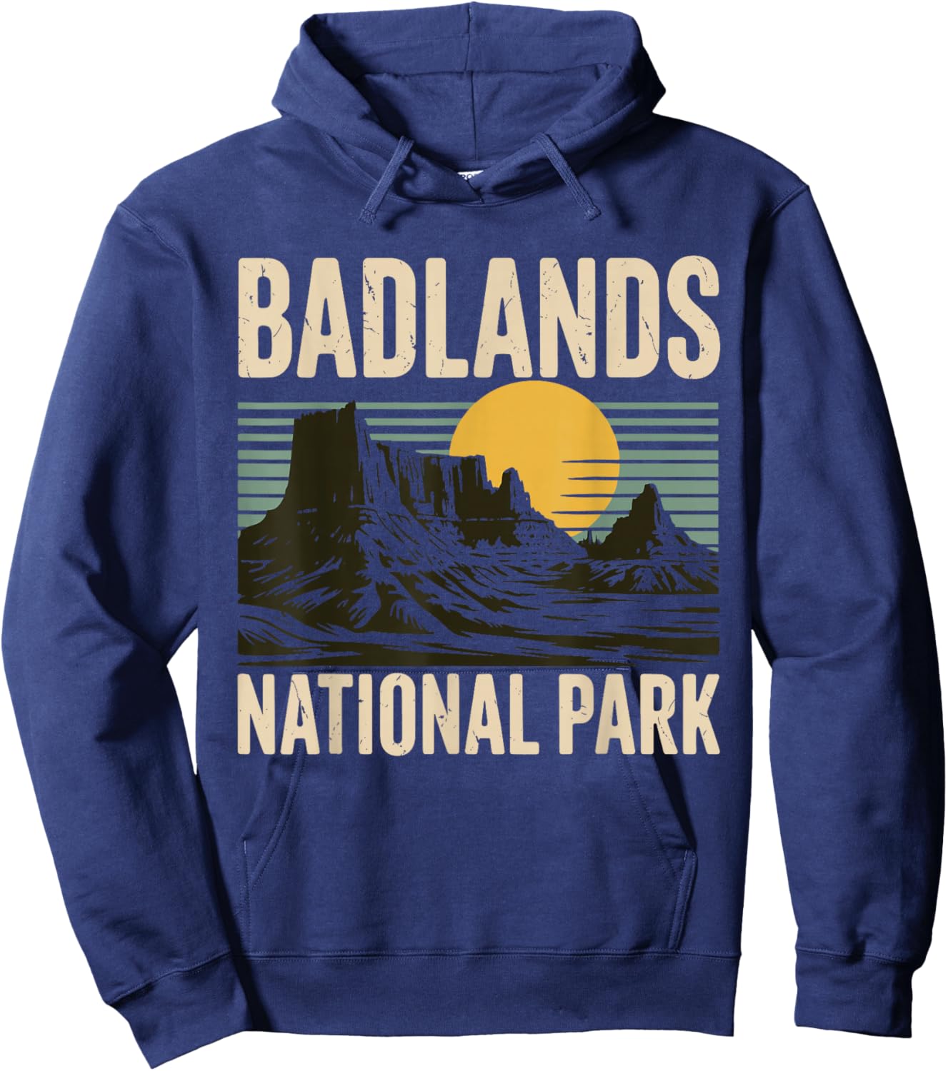 Badlands National Park Wilderness Hiking Camping Adventure Hoodie - Hoodie | Navy