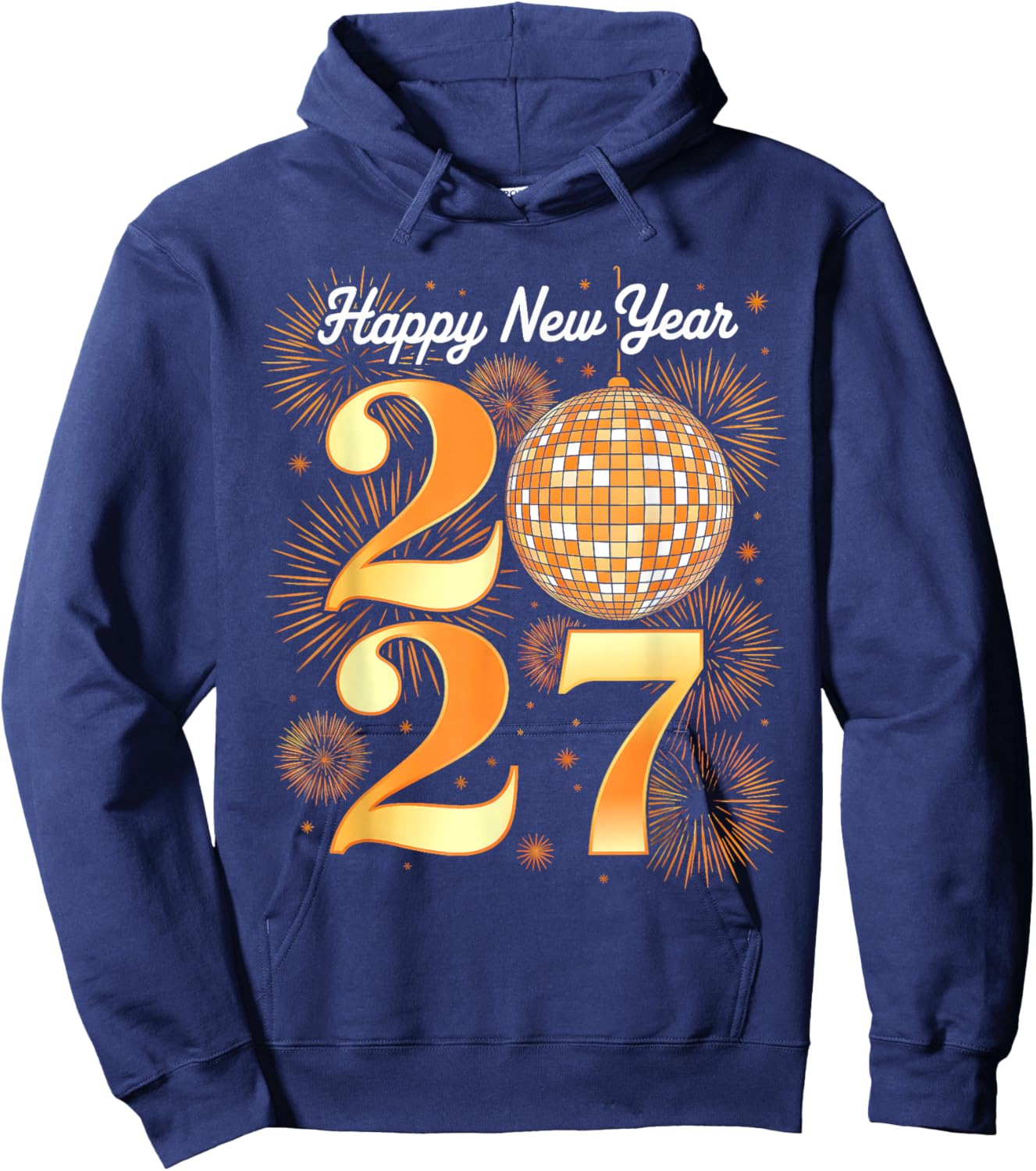 New Year's Eve Party - Happy New Year 2027 Family Men Women Hoodie - Hoodie | Navy
