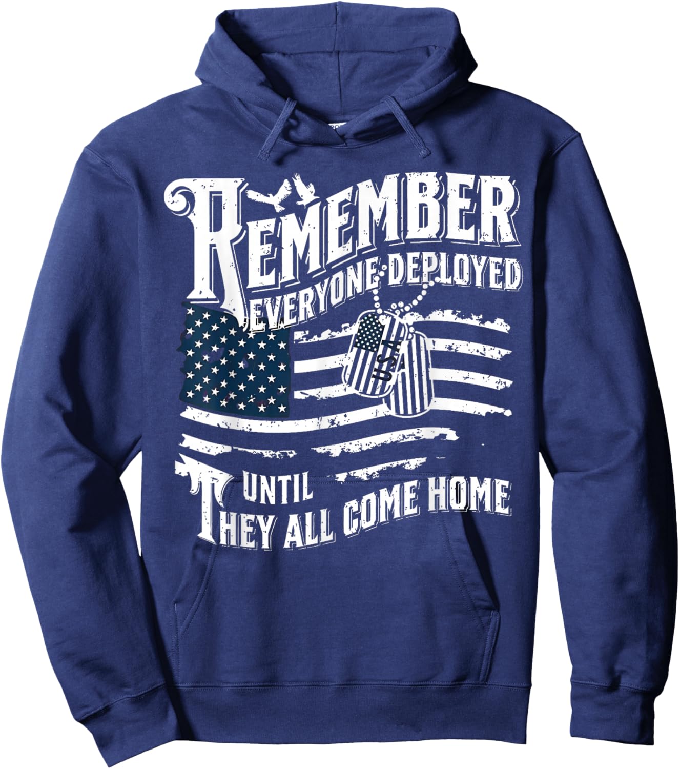 RED Remember Everyone Deployed Red Friday Military Support Hoodie - Hoodie | Navy