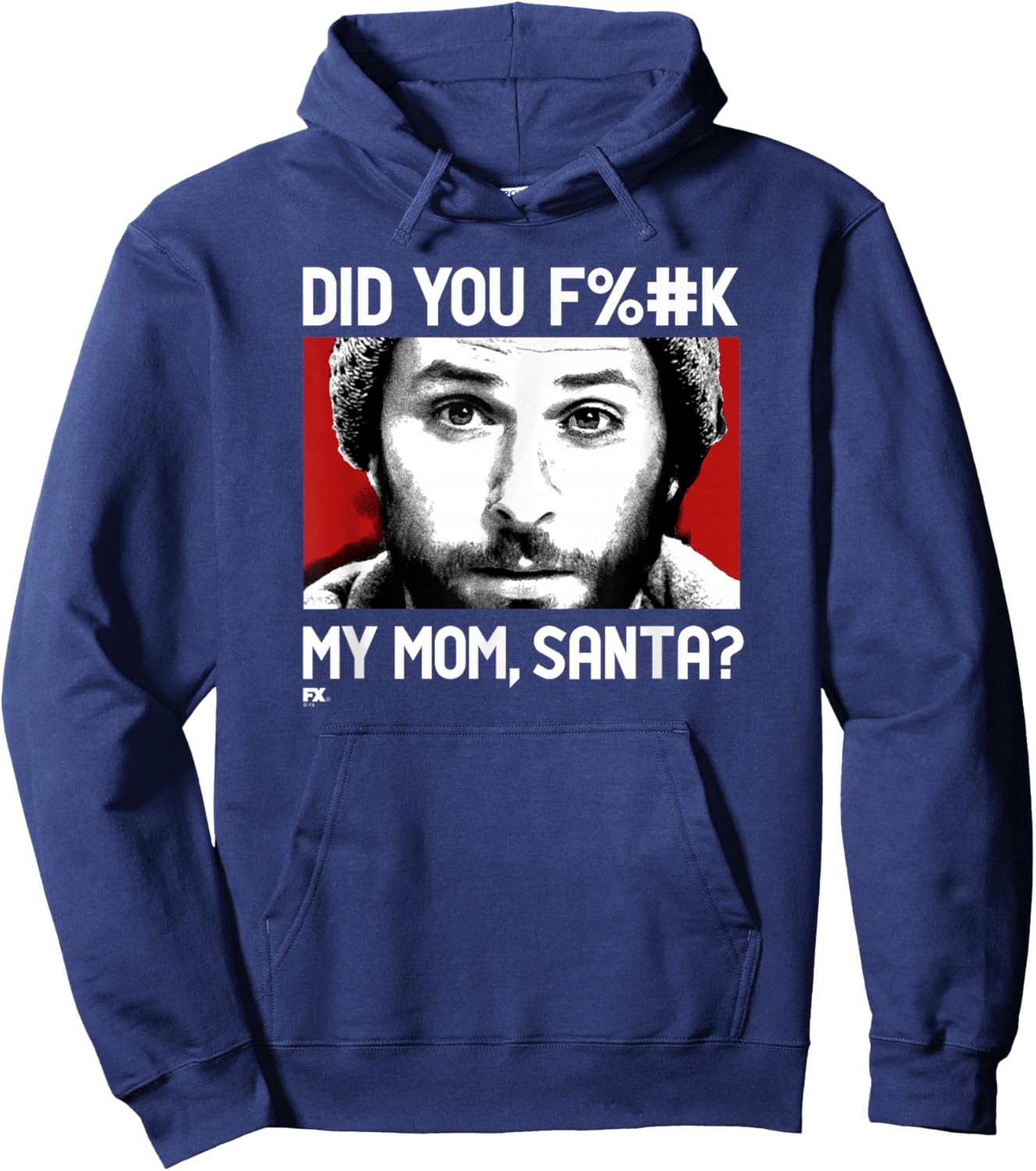 It's Always Sunny Charlie's Mom and Santa Funny Christmas Hoodie - Hoodie | Navy