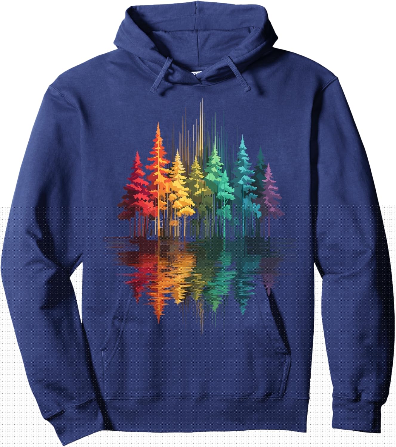 Trees & Nature Reflection, Outdoor, Forest & Wildlife Hoodie - Hoodie | Navy