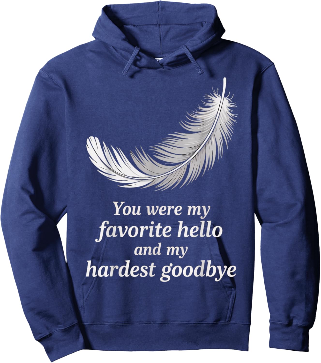 Forever in My Heart Pet Loss Memorial Rainbow Bridge Hoodie - Hoodie | Navy