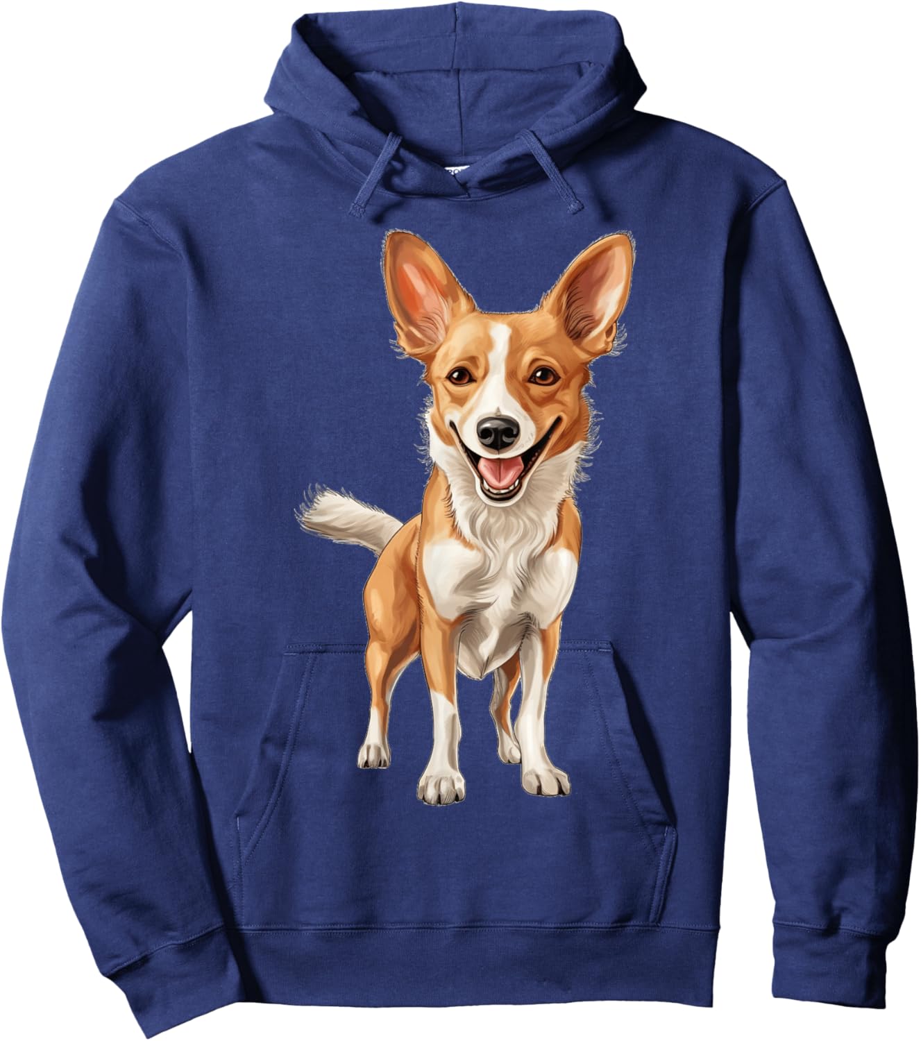 Portuguese Podengo Pequeno Dog Mom Dad Puppy Breed Memorial Hoodie - Hoodie | Navy