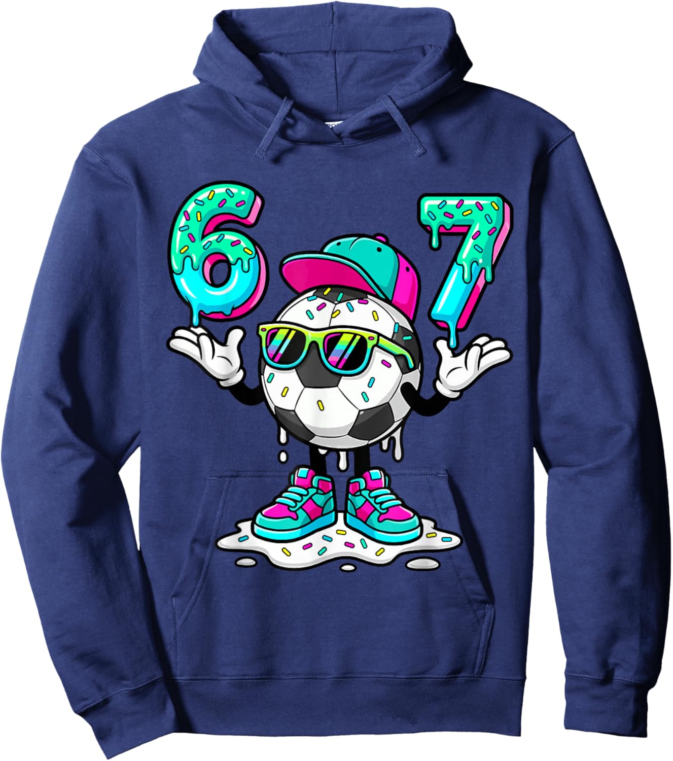 Funny Gen Alpha Meme Drip Hoodie - Hoodie | Navy