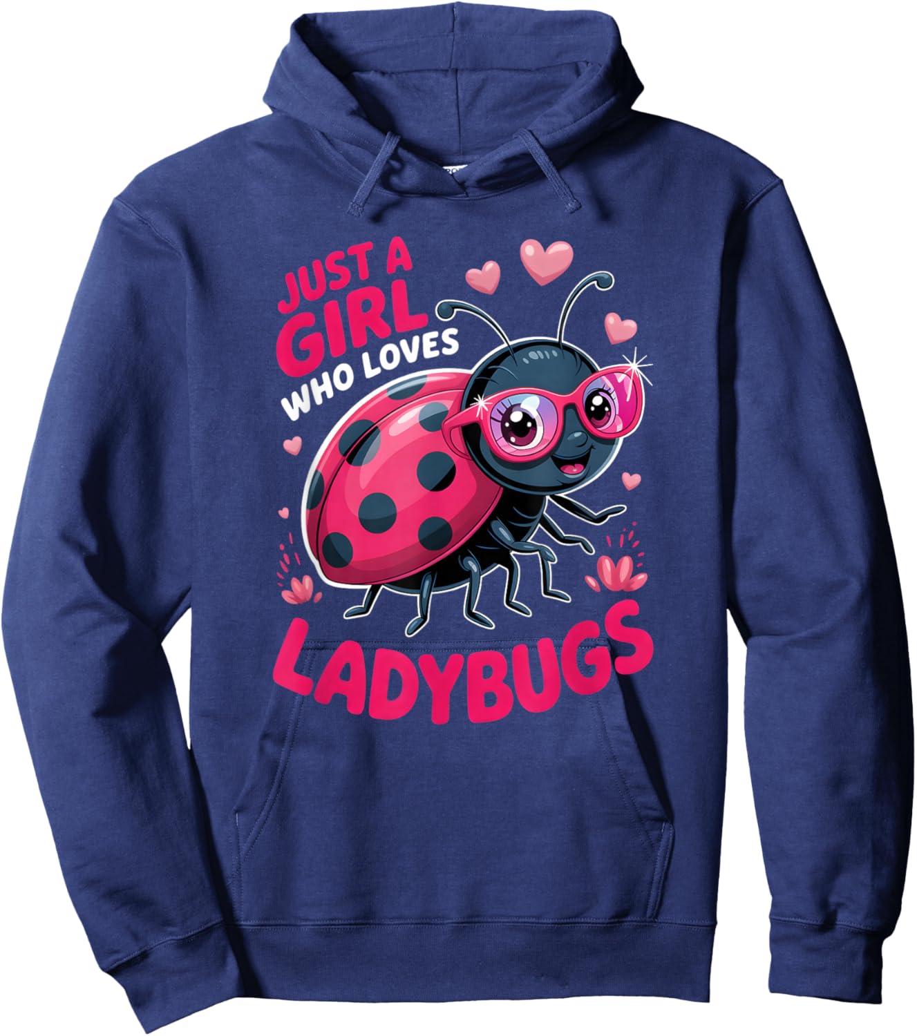 Girls Ladybug Hoodie - Hoodie | Navy