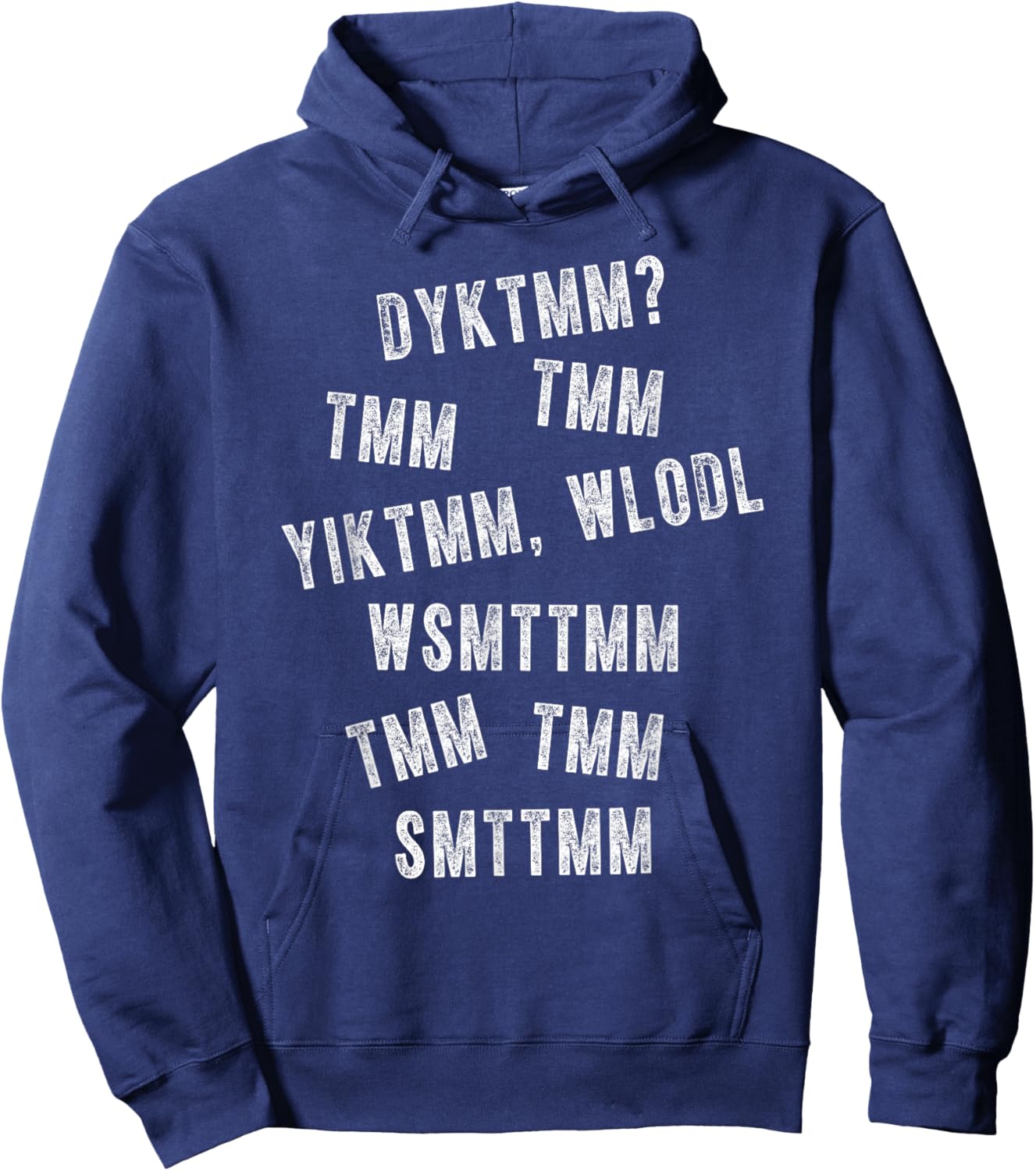 Do You Know The Muffin Man? DYKTMM? Funny Nostalgic Quote Hoodie - Hoodie | Navy