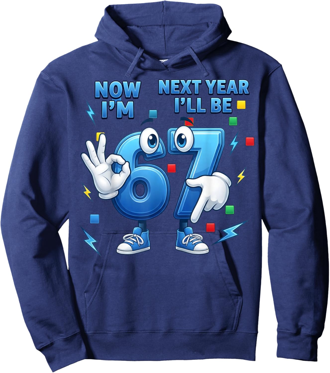 Now I'm 6 Next Year Ill Be 7 Funny Gifts for Boys Girl Kids Hoodie - Hoodie | Navy
