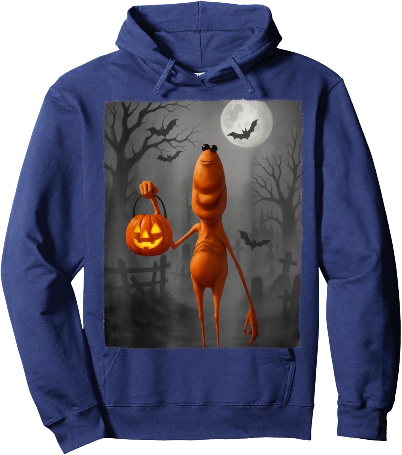 Marcus The Worm Halloween Custome Hoodie - Hoodie | Navy