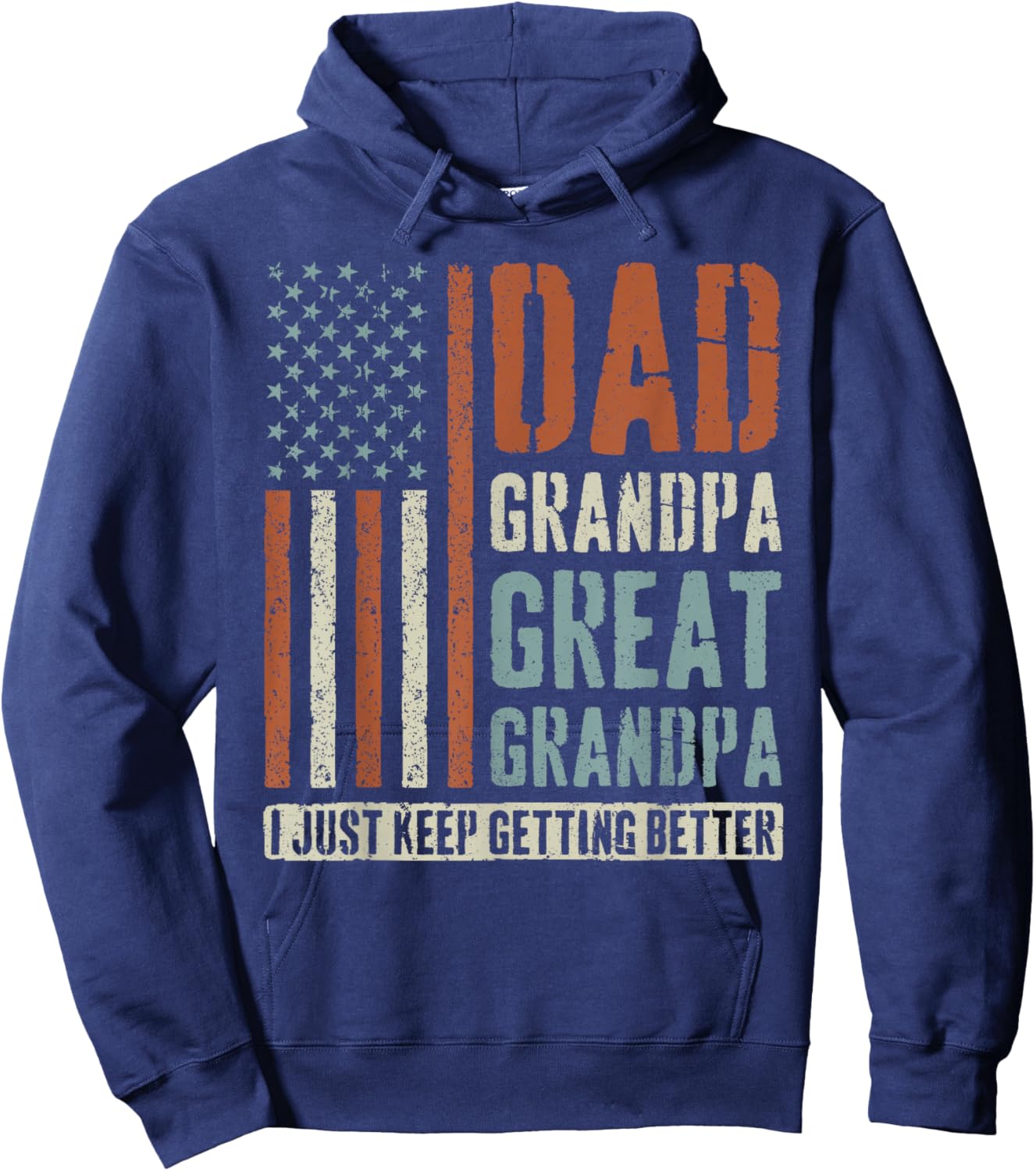 Dad Grandpa Great Grandpa Hoodie - Hoodie | Navy
