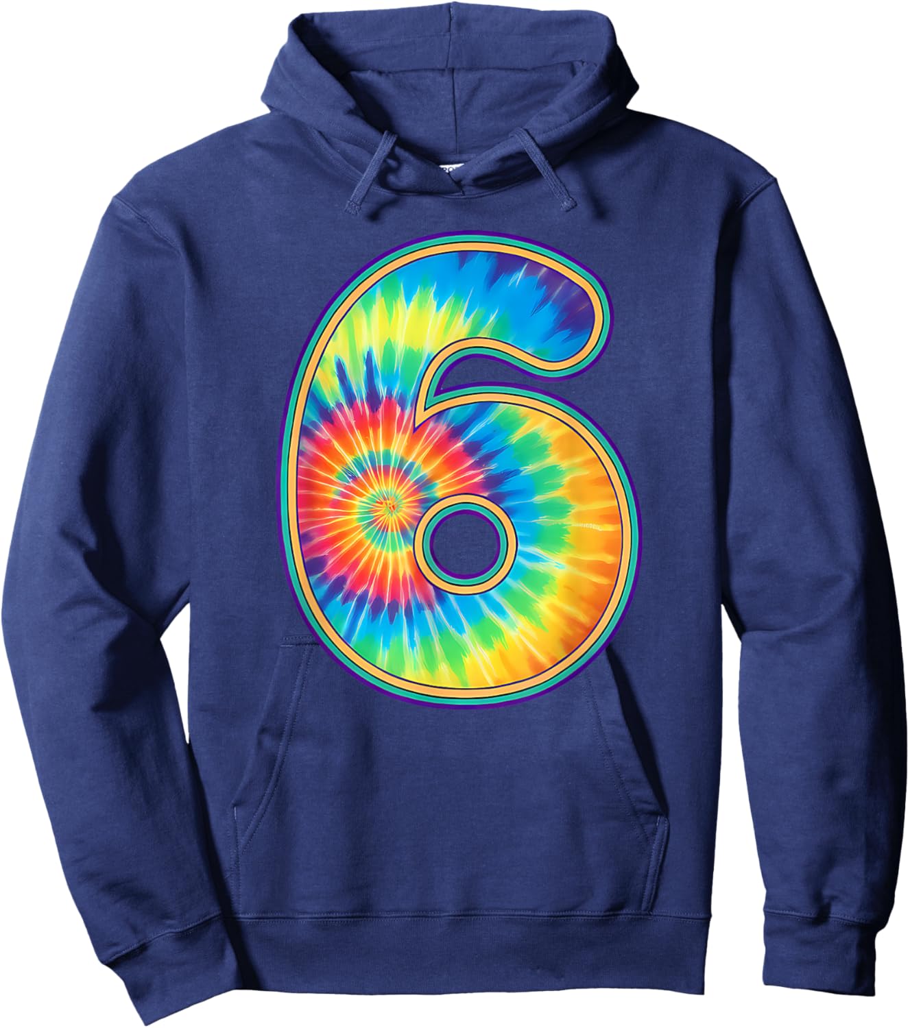 6 7 Meme Tie Dye Six Seven Couple Matching Halloween Costume Hoodie - Hoodie | Navy