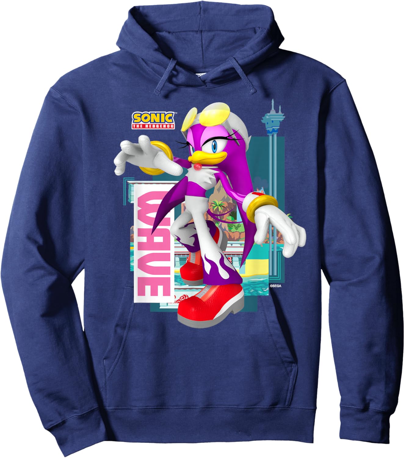 Sonic The Hedgehog - in The Zone - Wave Hoodie - Hoodie | Navy