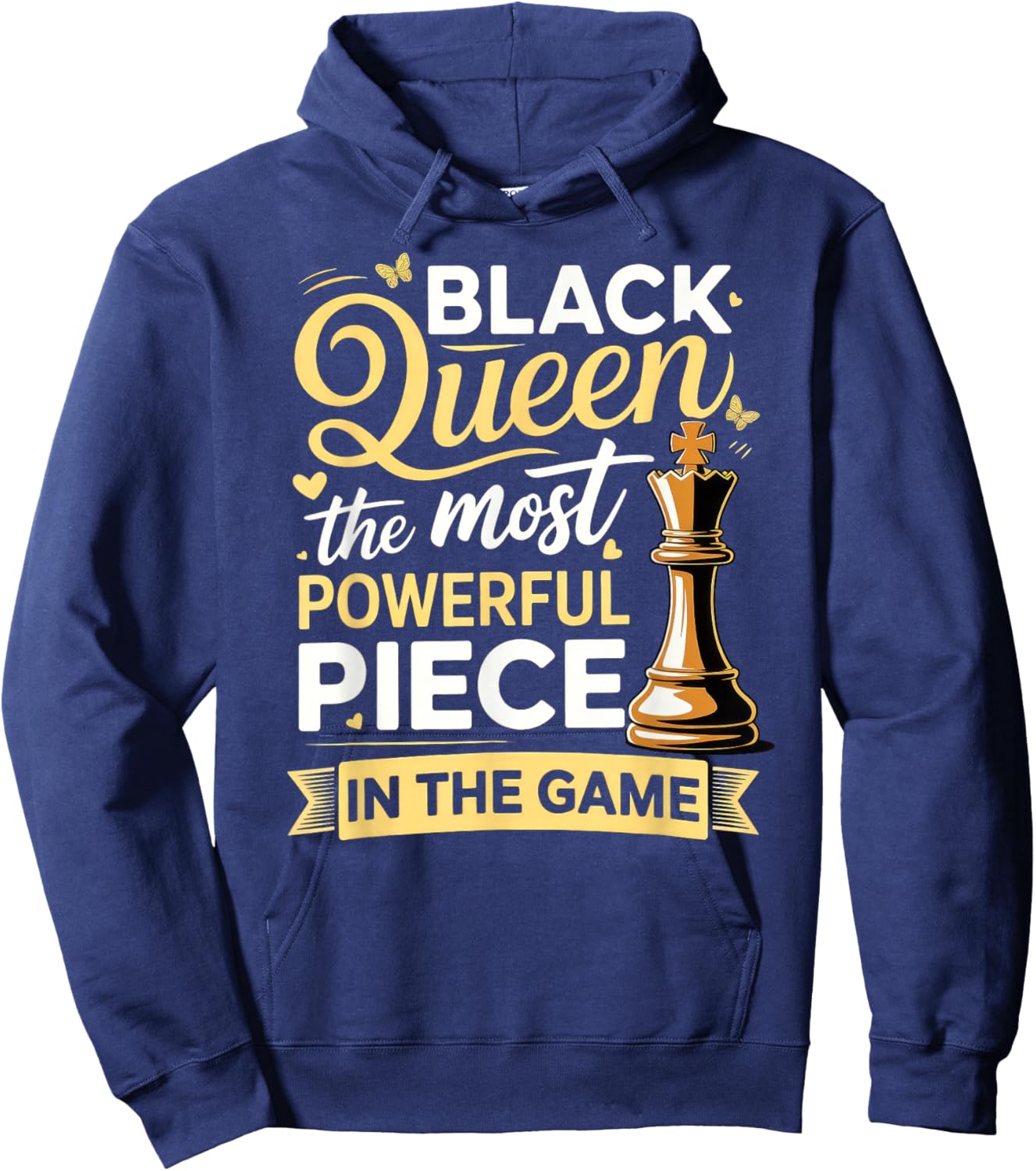 Black Queen Chess Black History Shirts Hoodie - Hoodie | Navy
