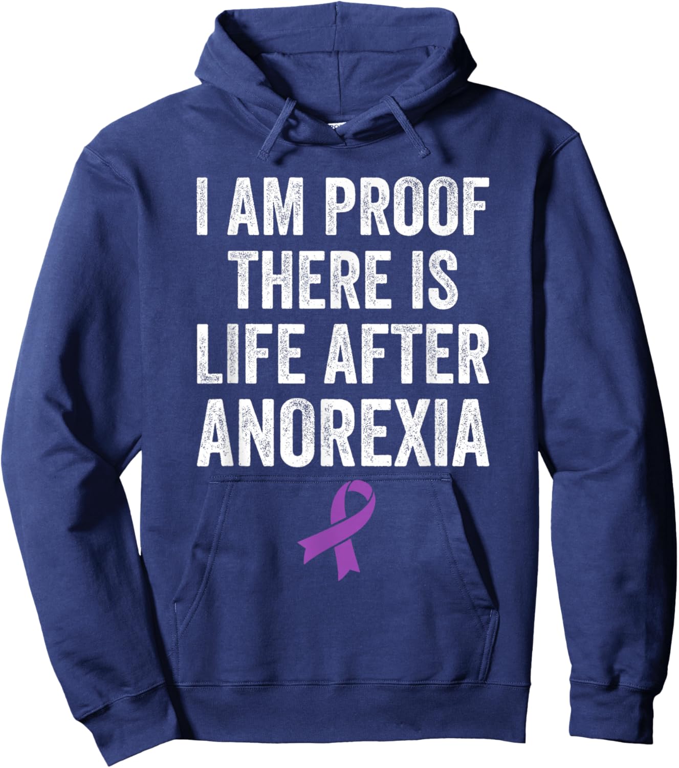 Eating Disorder Anorexia Survivor Recovery Anorexia Warrior Hoodie - Hoodie | Navy