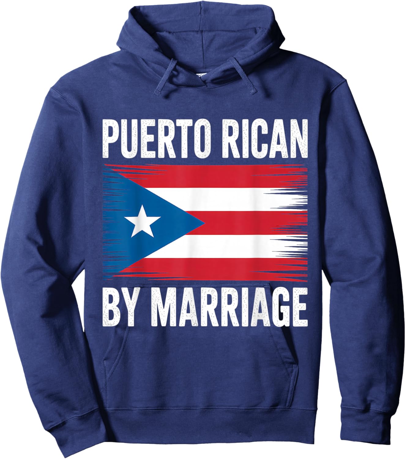 Puerto Rican by Marriage Puerto Rico Hoodie - Hoodie | Navy