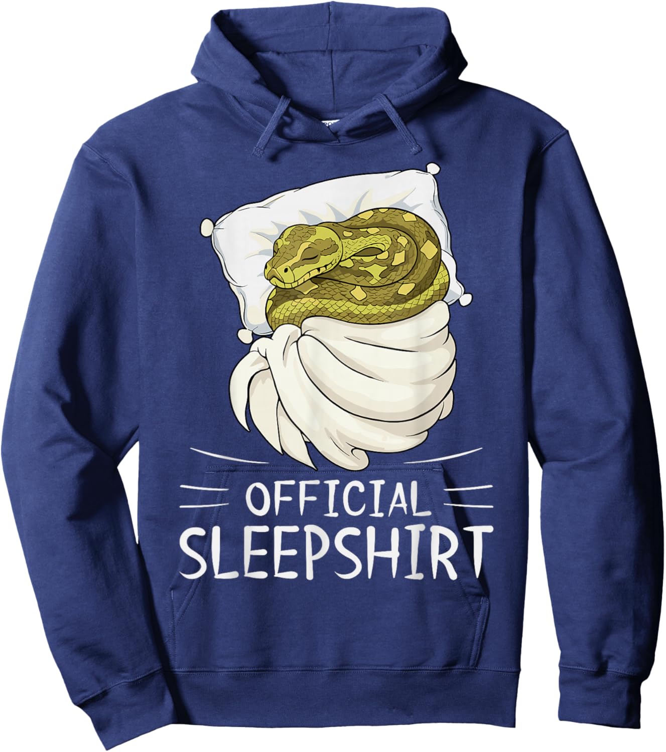 Snake Animal Official Sleepshirt Pajamas Nightgown Hoodie - Hoodie | Navy