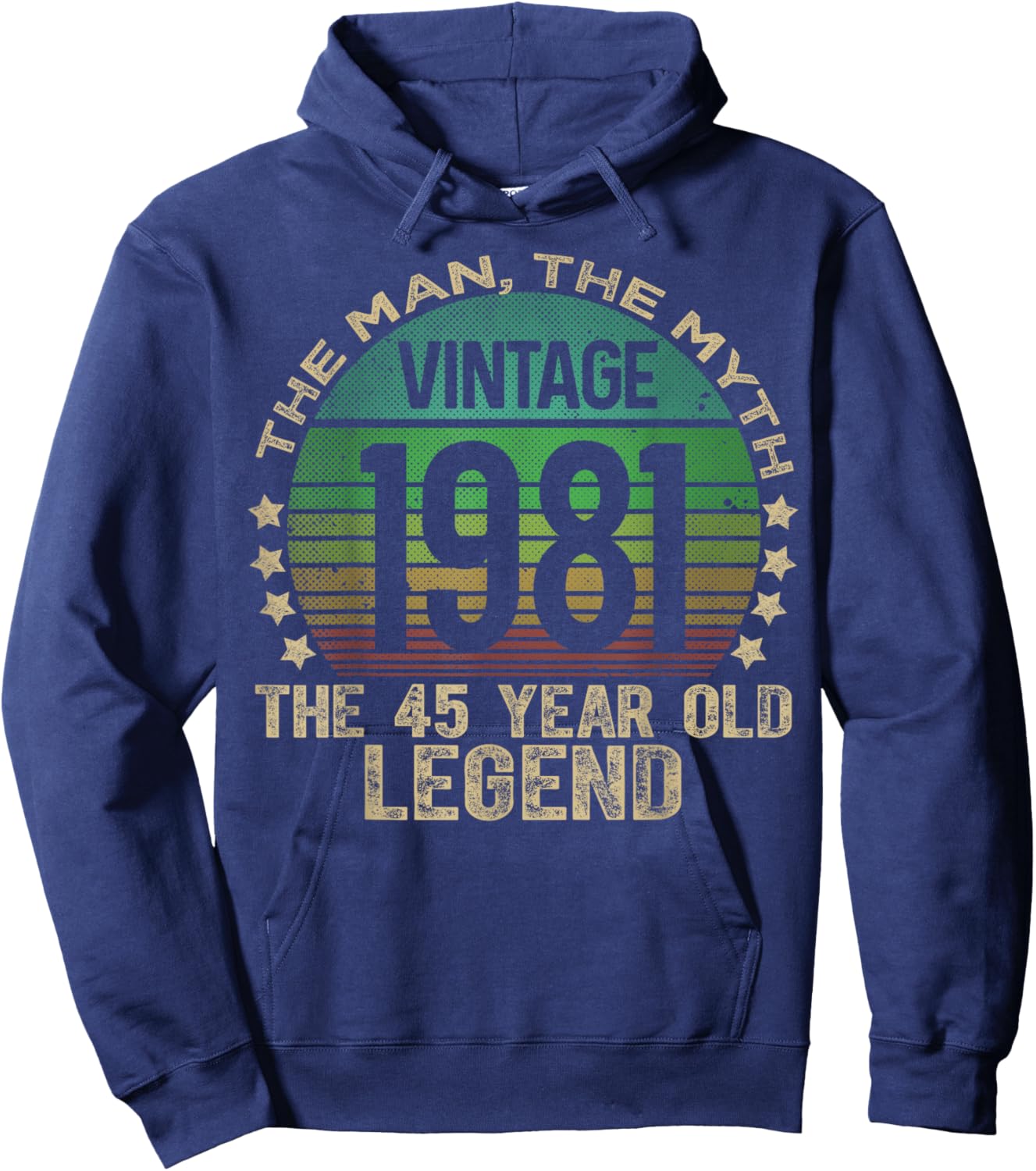 45 Year Old Gifts Vintage 1981 Limited Edition 45th Birthday Hoodie - Hoodie | Navy