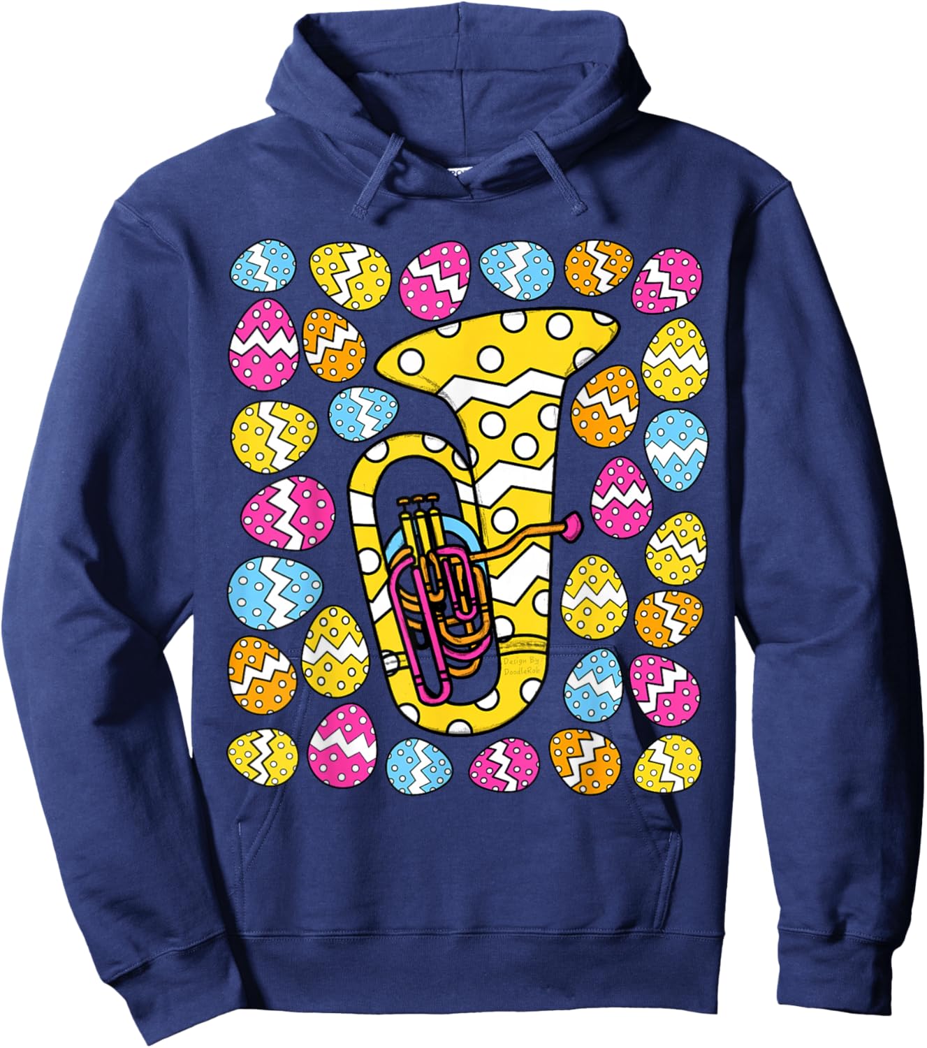 Tuba Easter Tubaist Brass Musician Music Teacher Hoodie - Hoodie | Navy