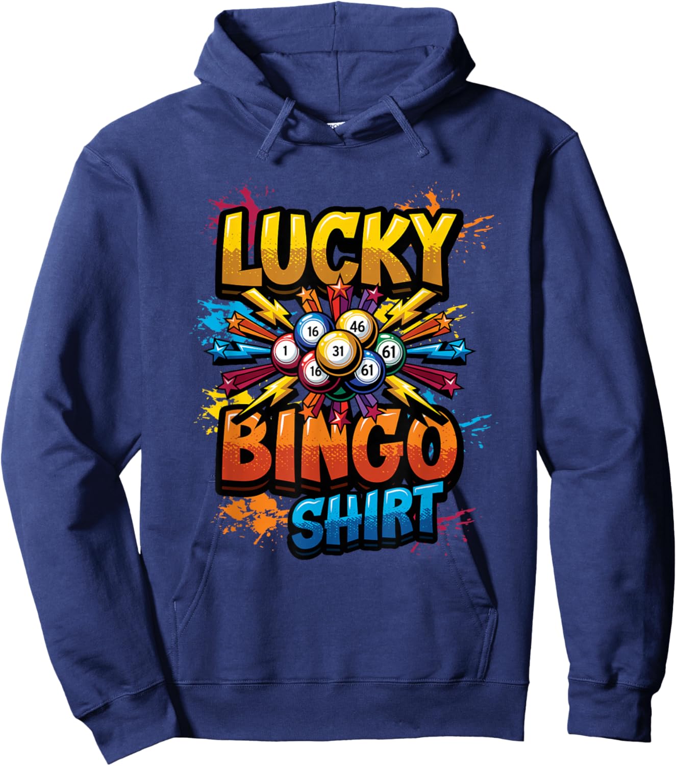 Lucky Bingo Game Player Quote This is My Lucky Bingo Hoodie - Hoodie | Navy