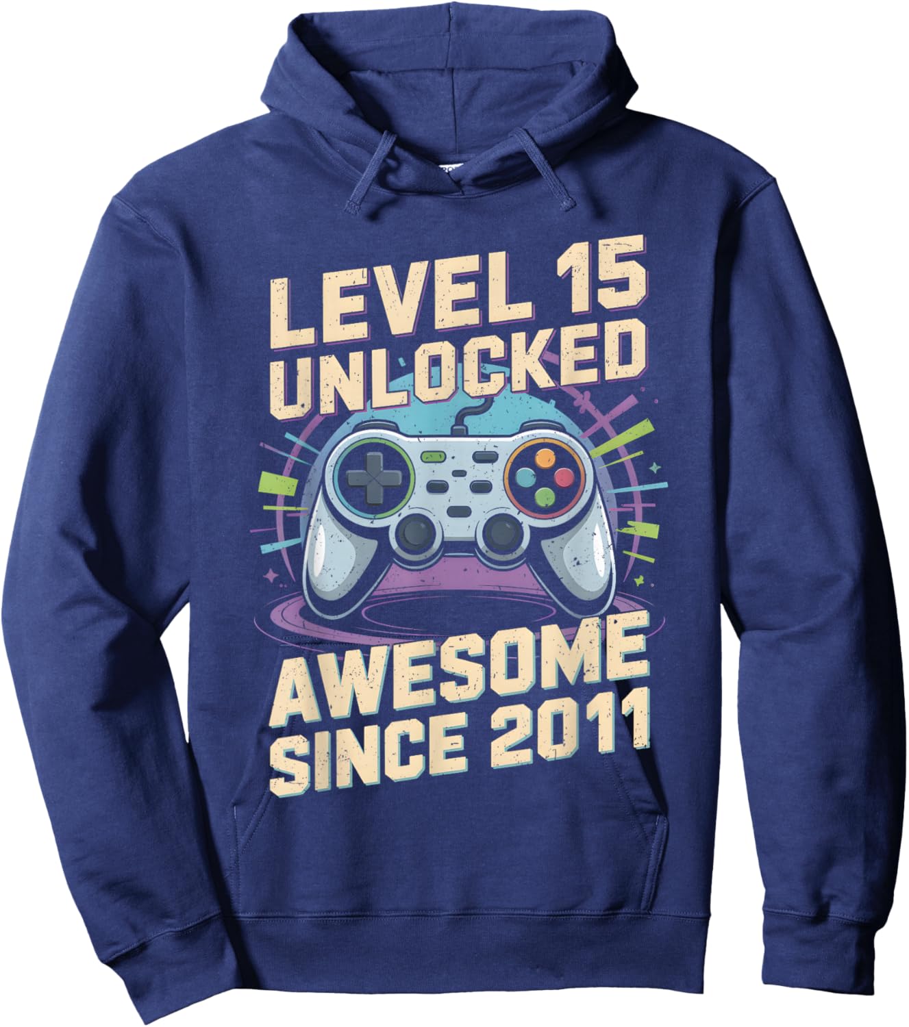 15 Year Old Bday Decorations Son Boy 15yr 2011 15th Birthday Hoodie - Hoodie | Navy