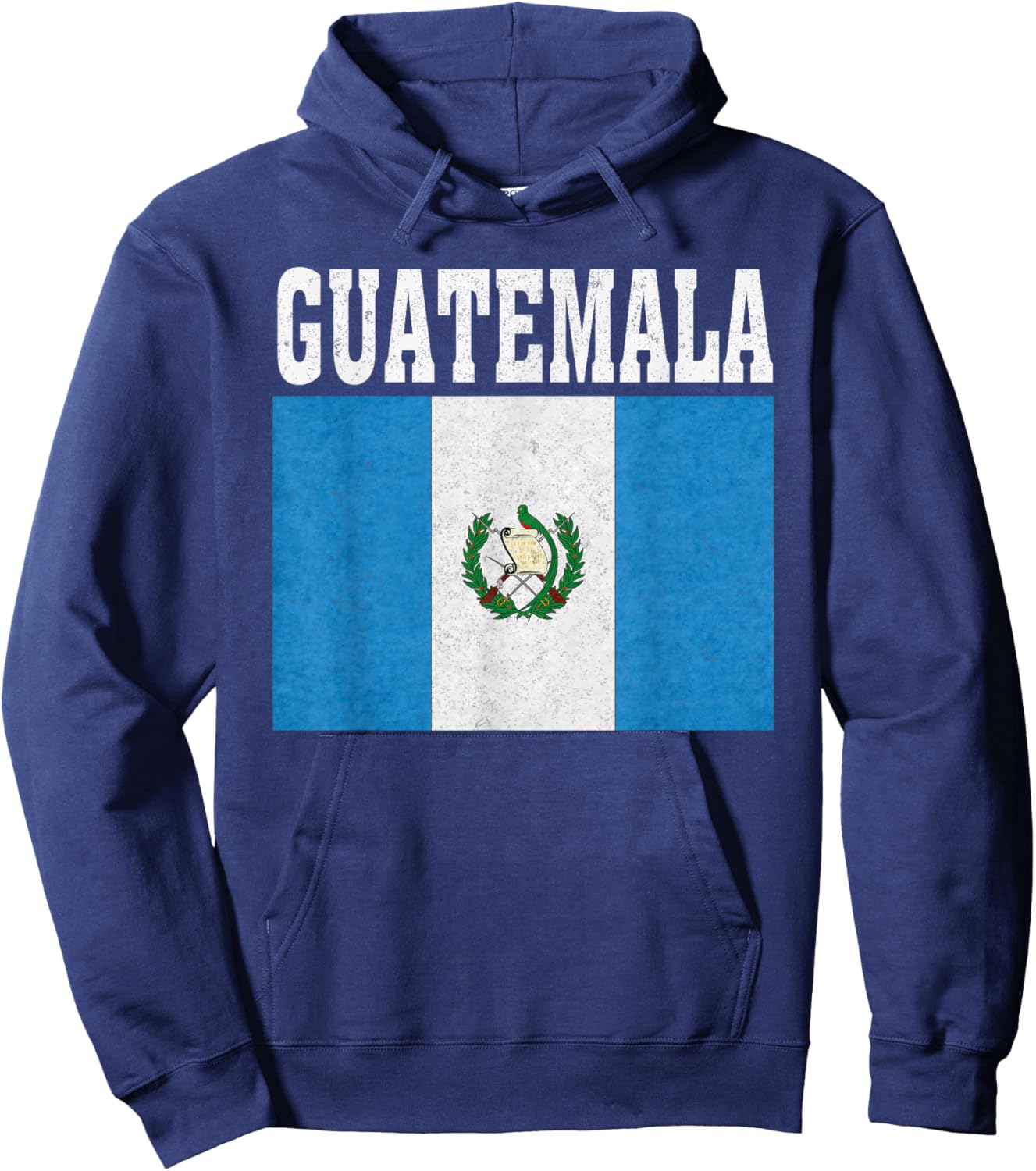 Guatemala Flag Patriotic National Roots Souvenir Hoodie - Hoodie | Navy