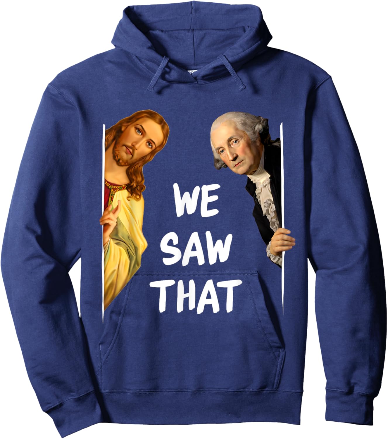 George Washington and Jesus Hoodie - Hoodie | Navy