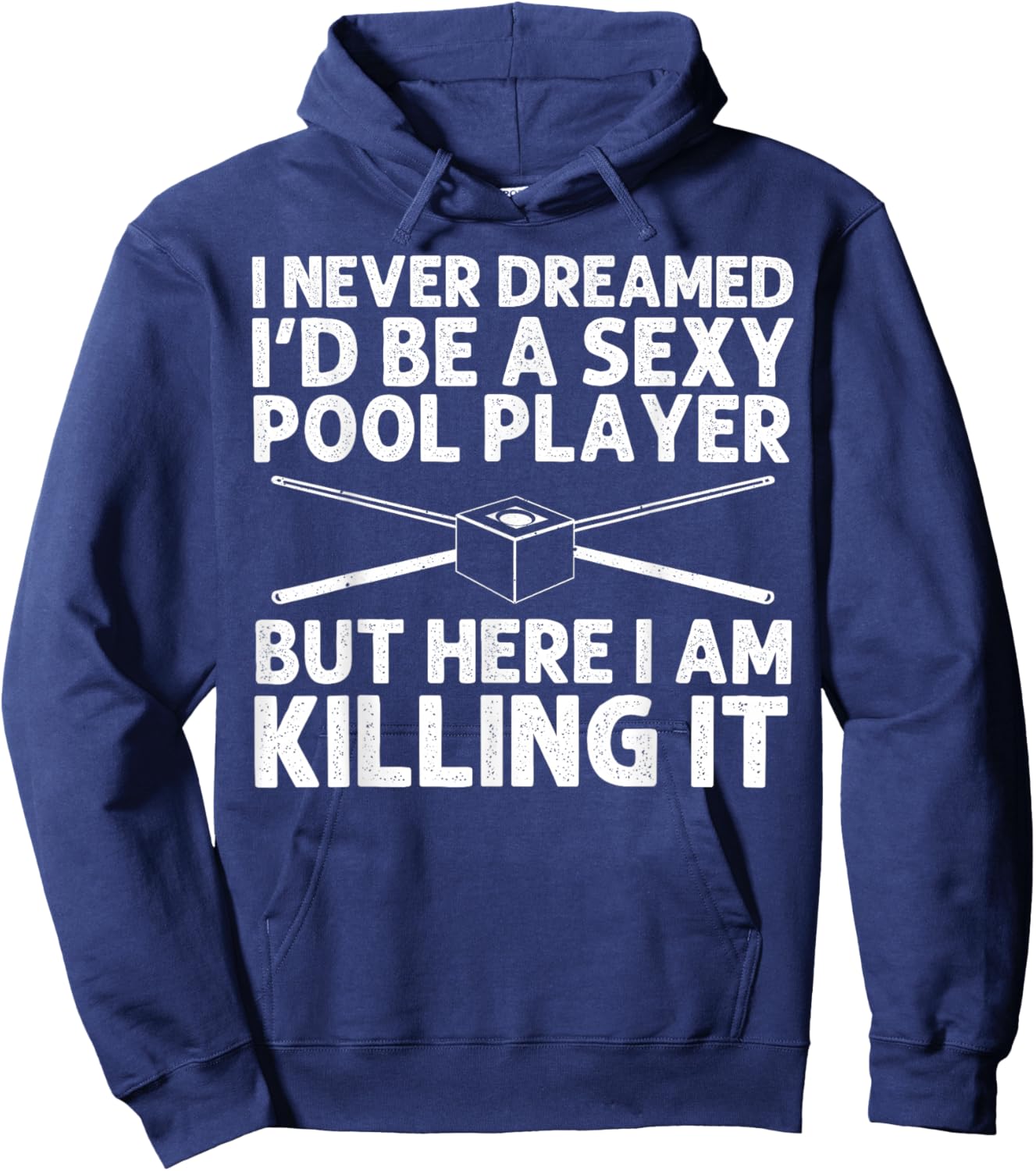 Funny Billiards Art Women Billiard Lover Pool Player Hoodie - Hoodie | Navy