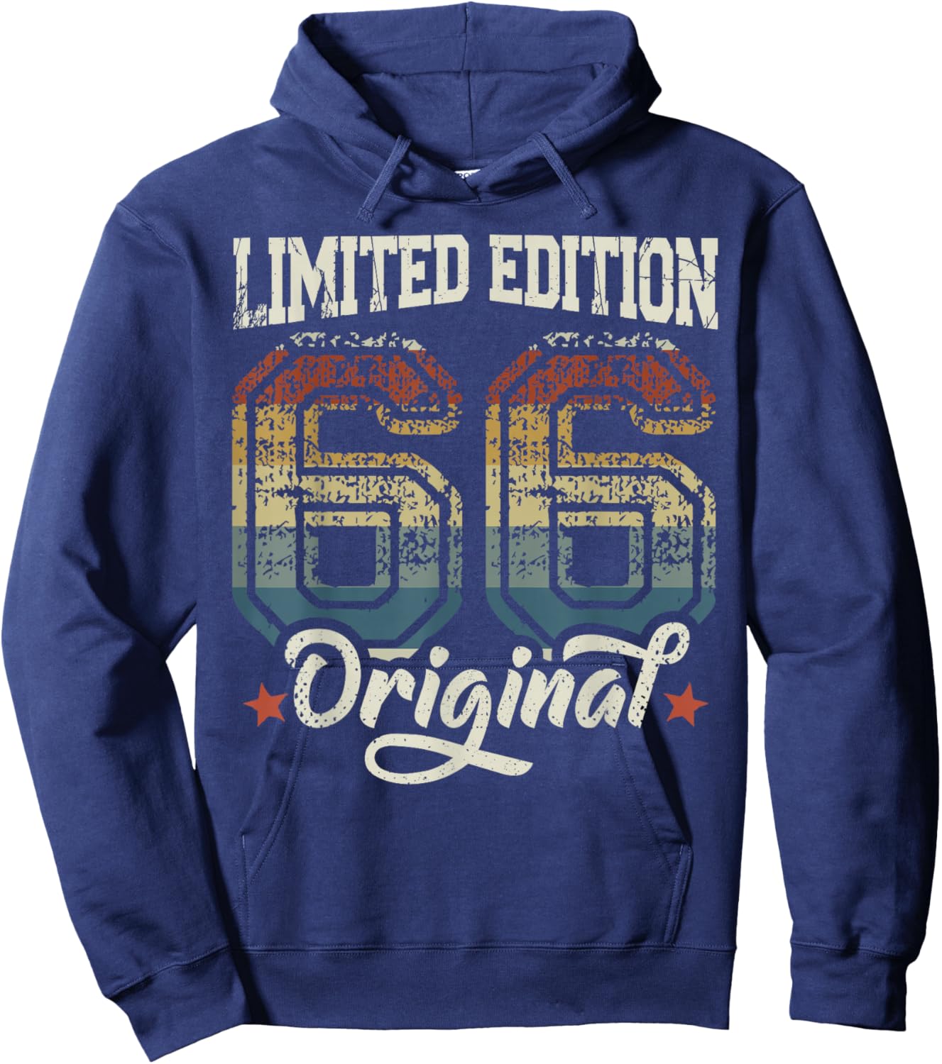 60th Birthday Man Woman 60 Years 1966 Decorative Gift Funny Hoodie - Hoodie | Navy