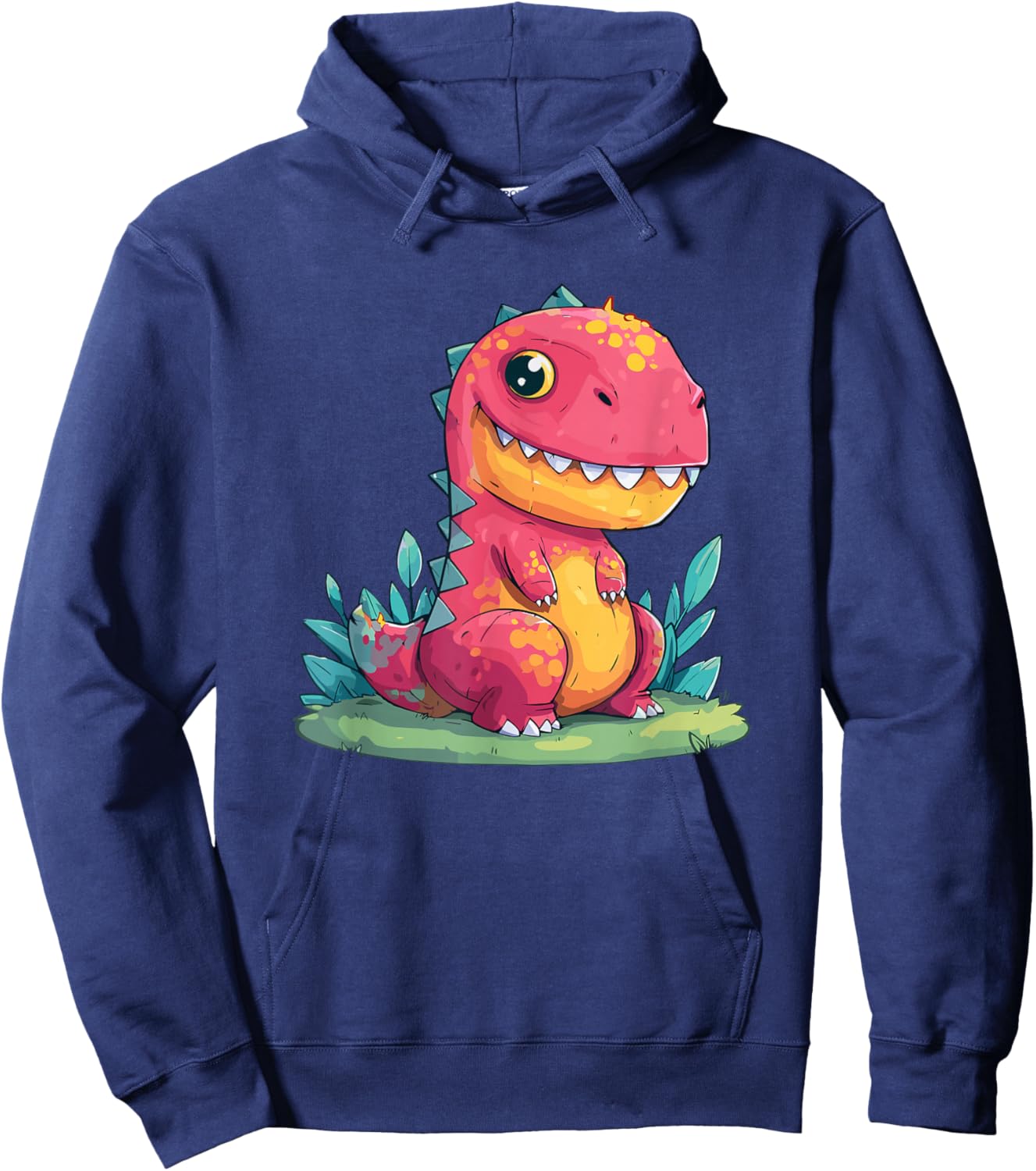 Adorable Baby T Rex Cute Pink Dinosaur Hoodie - Hoodie | Navy