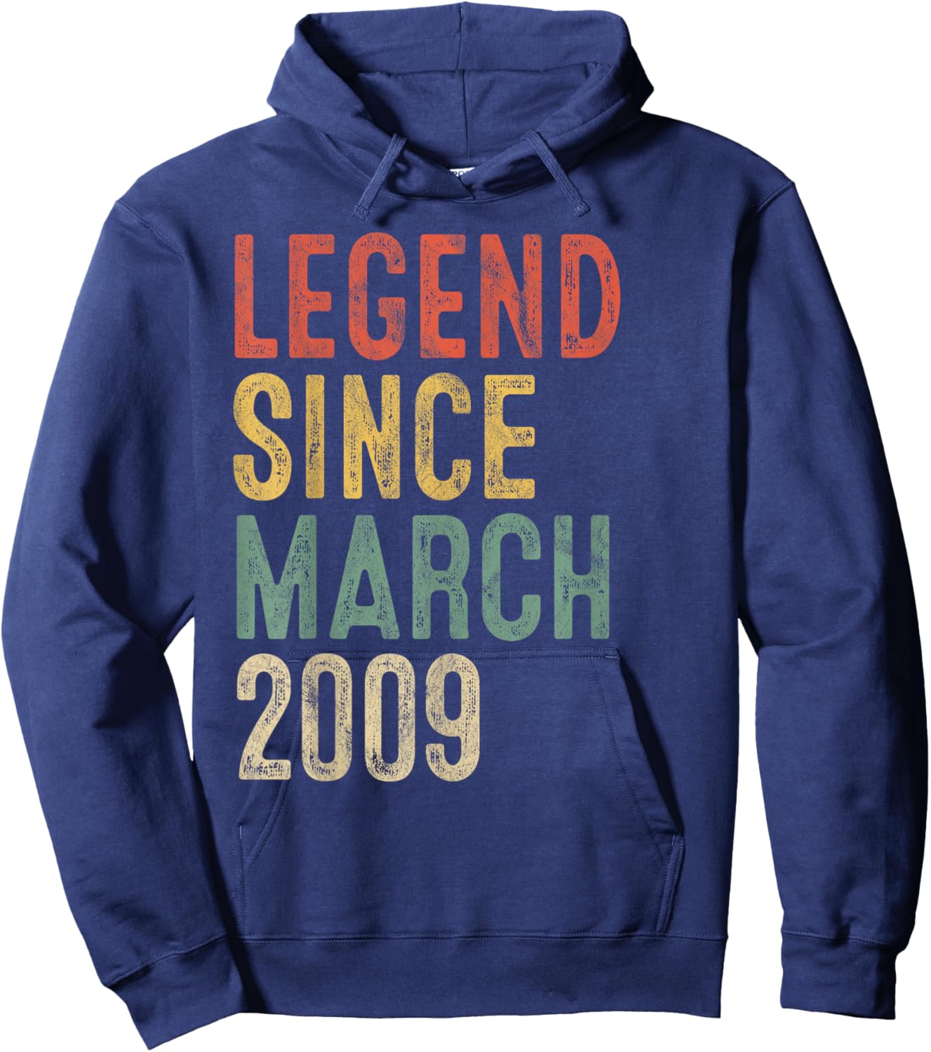 Legend March 2009 17th Birthday Boy Girl 17 Year Old Hoodie - Hoodie | Navy