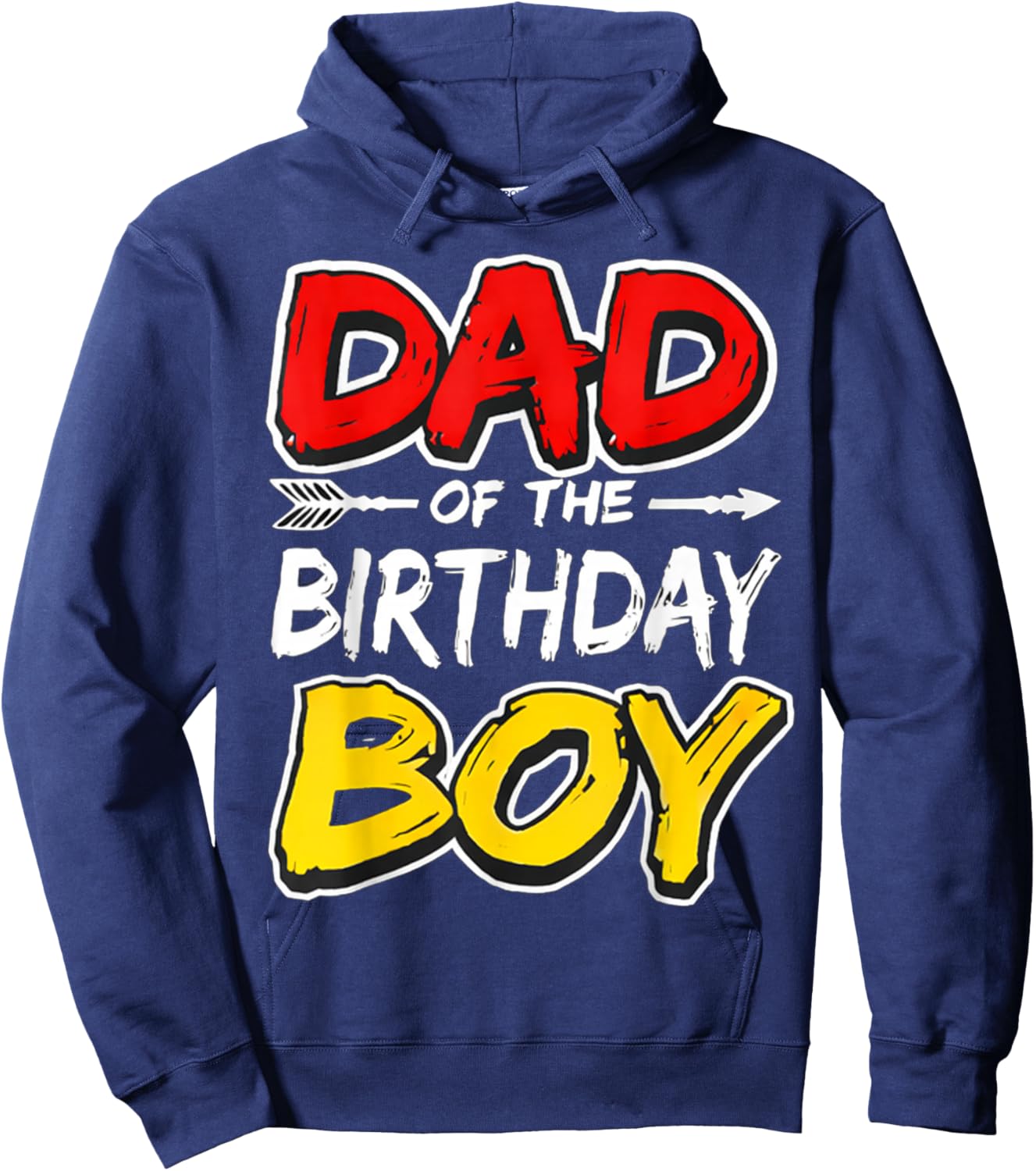 Dad of The Birthday boy Matching Family Party Hoodie - Hoodie | Navy