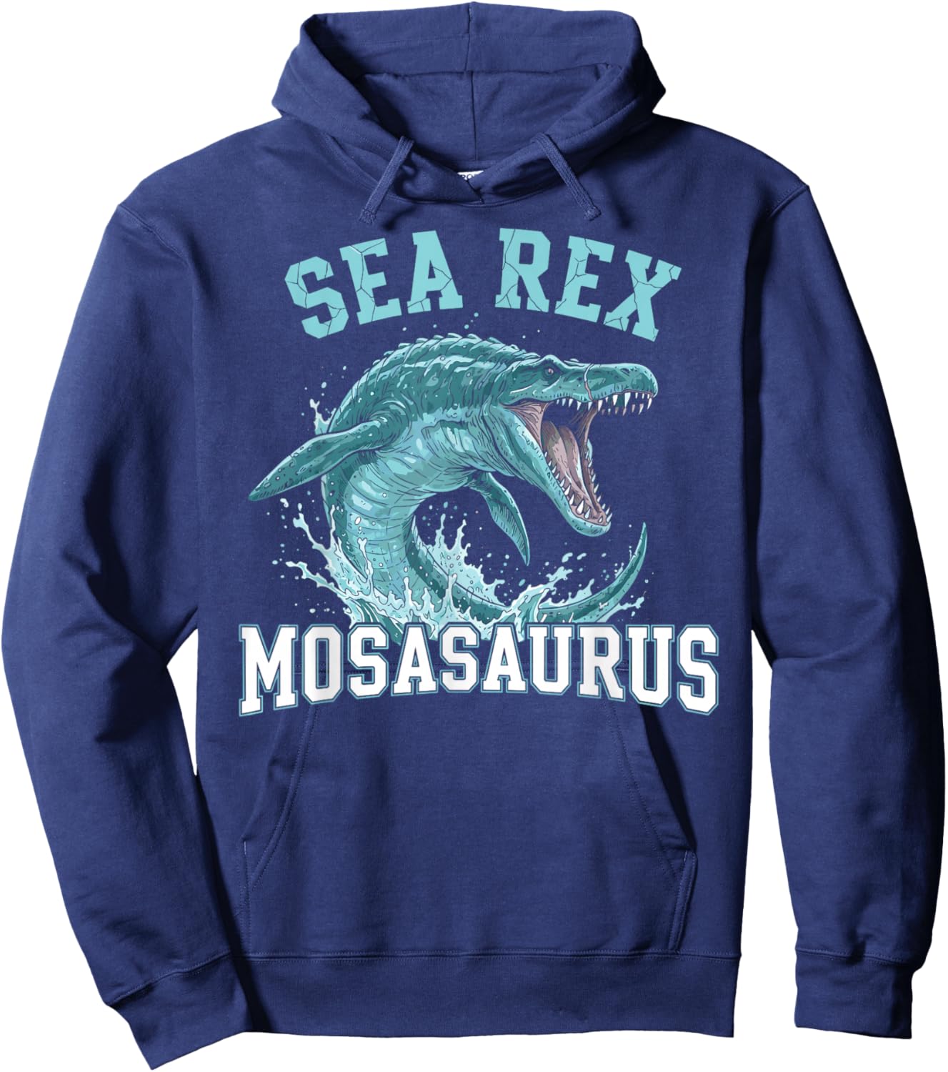 Mosasaurus Sea Monster Sea Rex Dinosaur for Kids Hoodie - Hoodie | Navy