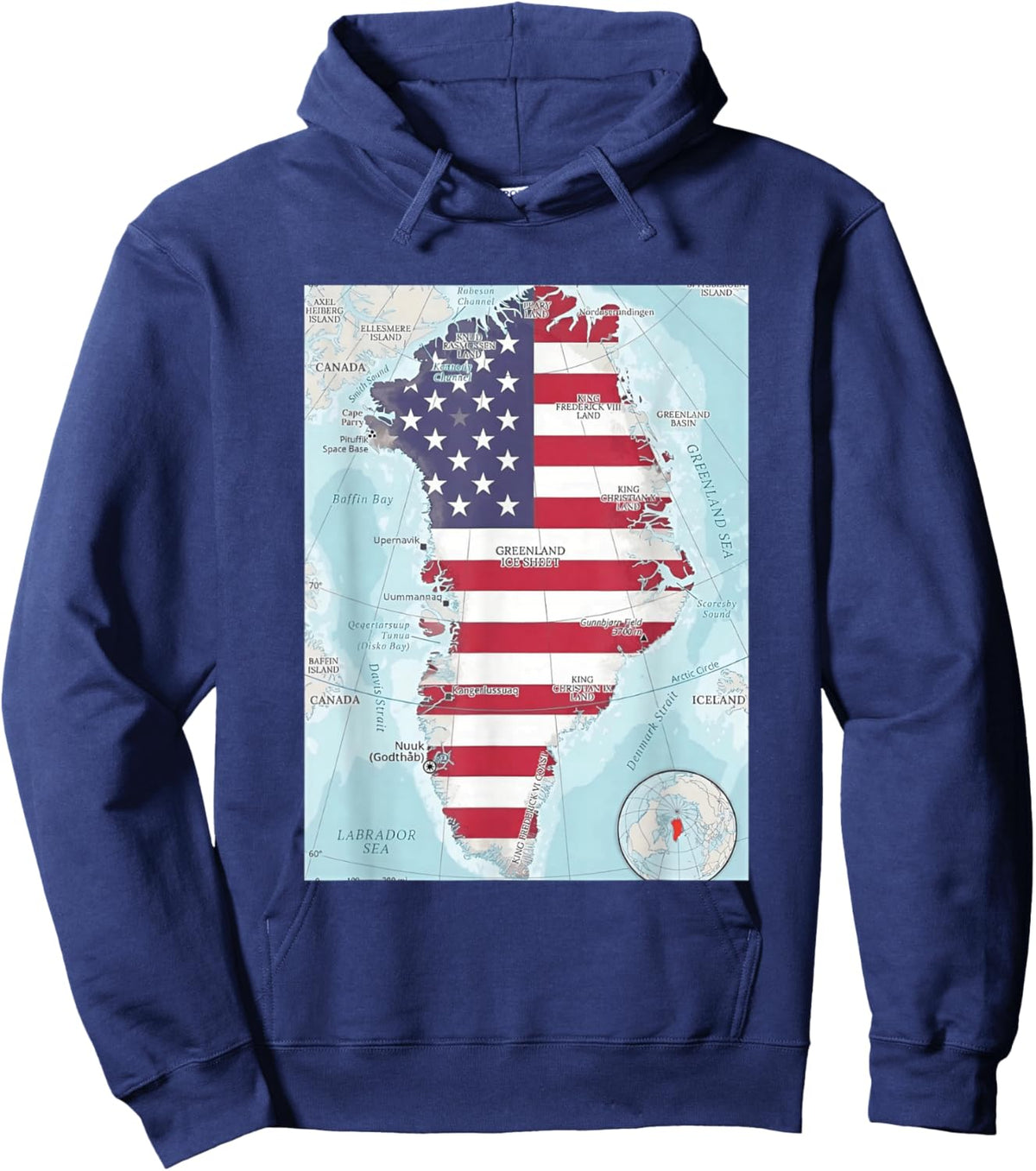 T-Shirt Hoodie - Hoodie | Navy