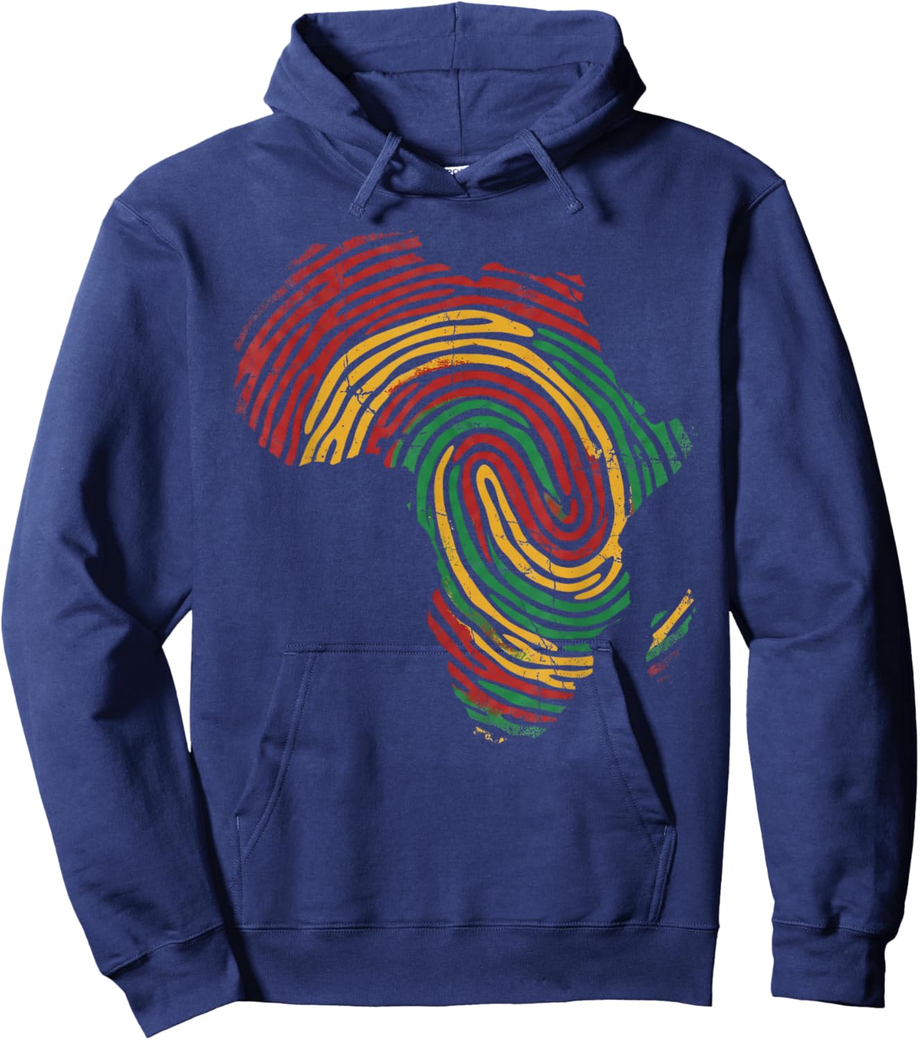 It's in My DNA Pan African Fingerprint Black History Life Hoodie - Hoodie | Navy