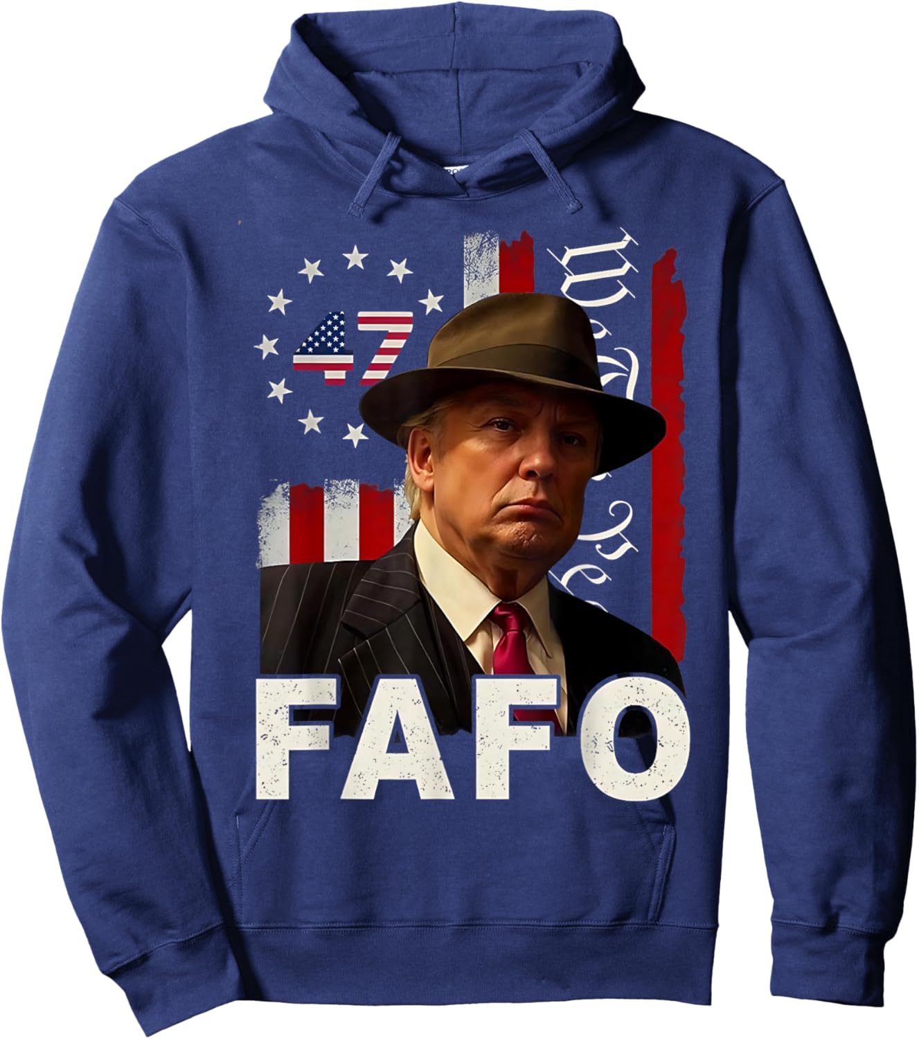 Funny Fafo Trump Fafo American USA Women Hoodie - Hoodie | Navy