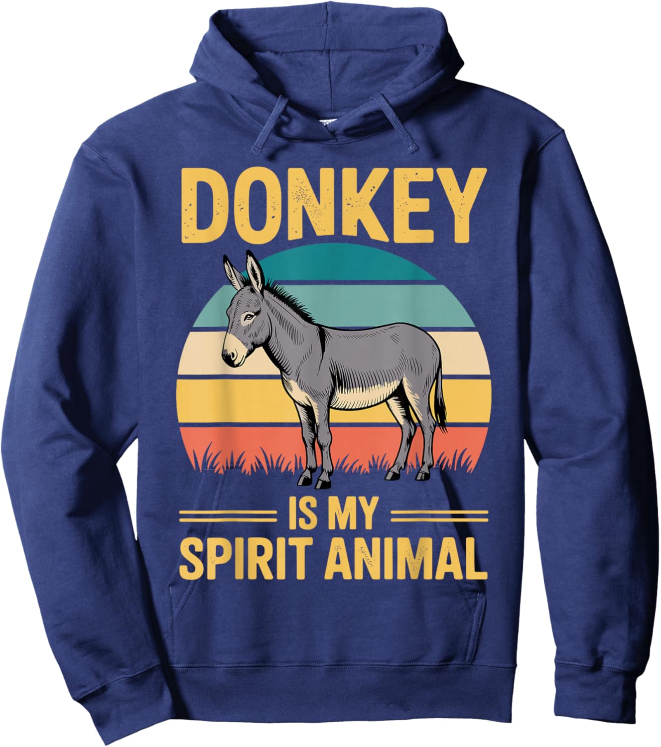 Cute Donkey Design Women Pet Animal Donkey Lovers Hoodie - Hoodie | Navy