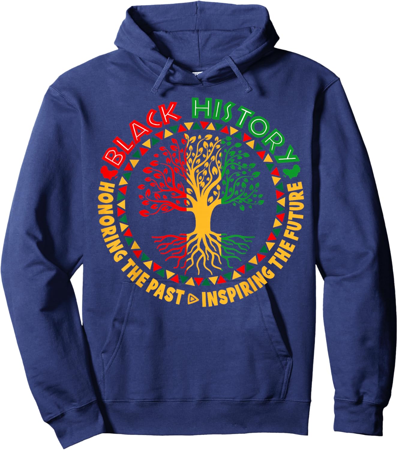 Honoring Past Inspiring Future Black History Men Women Kid Hoodie - Hoodie | Navy