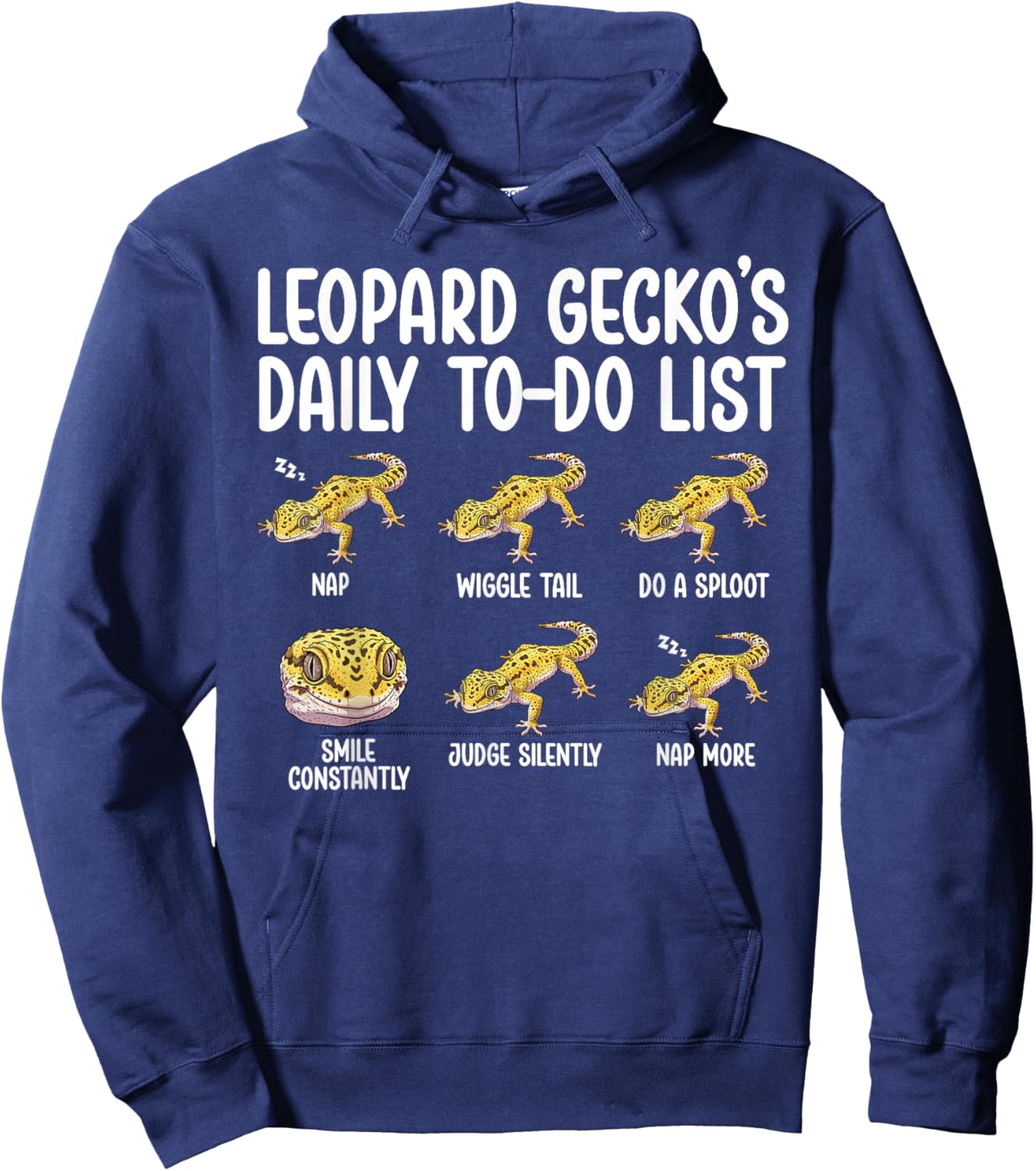 to Do List Leopard Gecko Owner Leopard Gecko Lover Hoodie - Hoodie | Navy