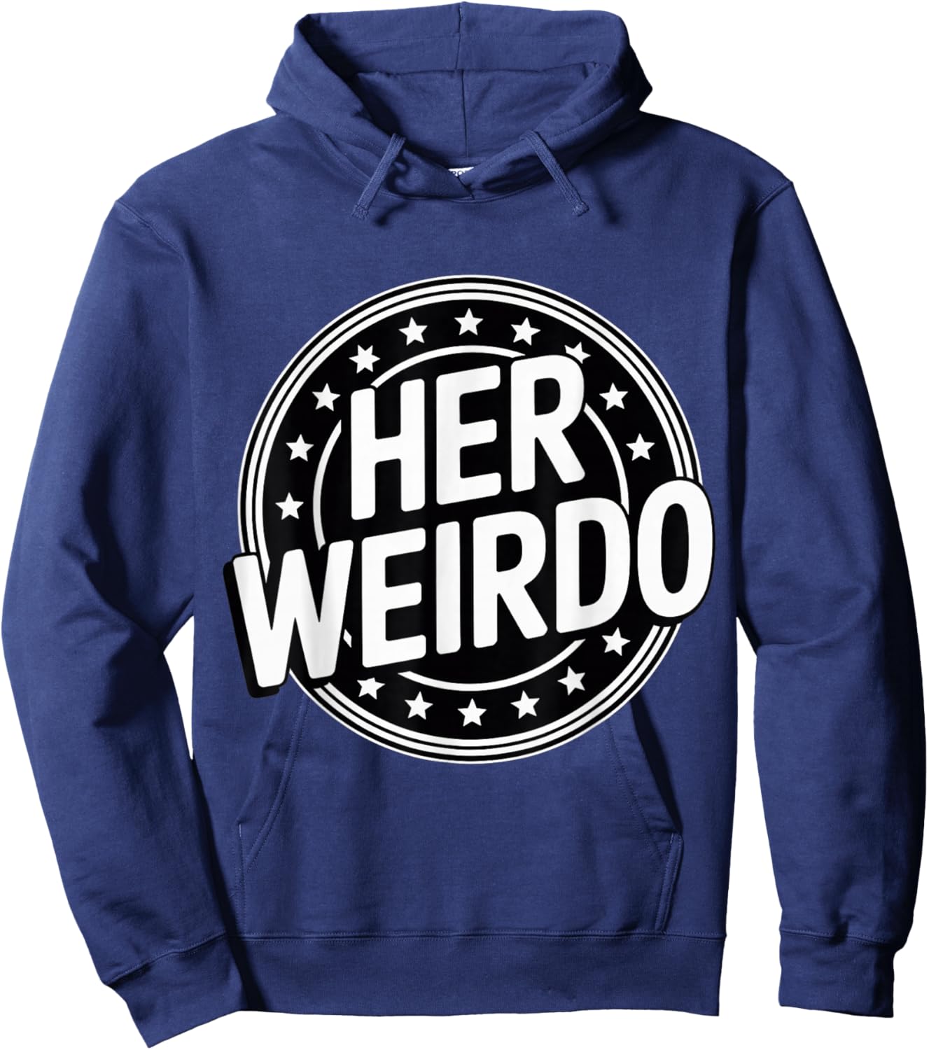 Her Weirdo Love Boyfriend Husband Couple Hoodie - Hoodie | Navy